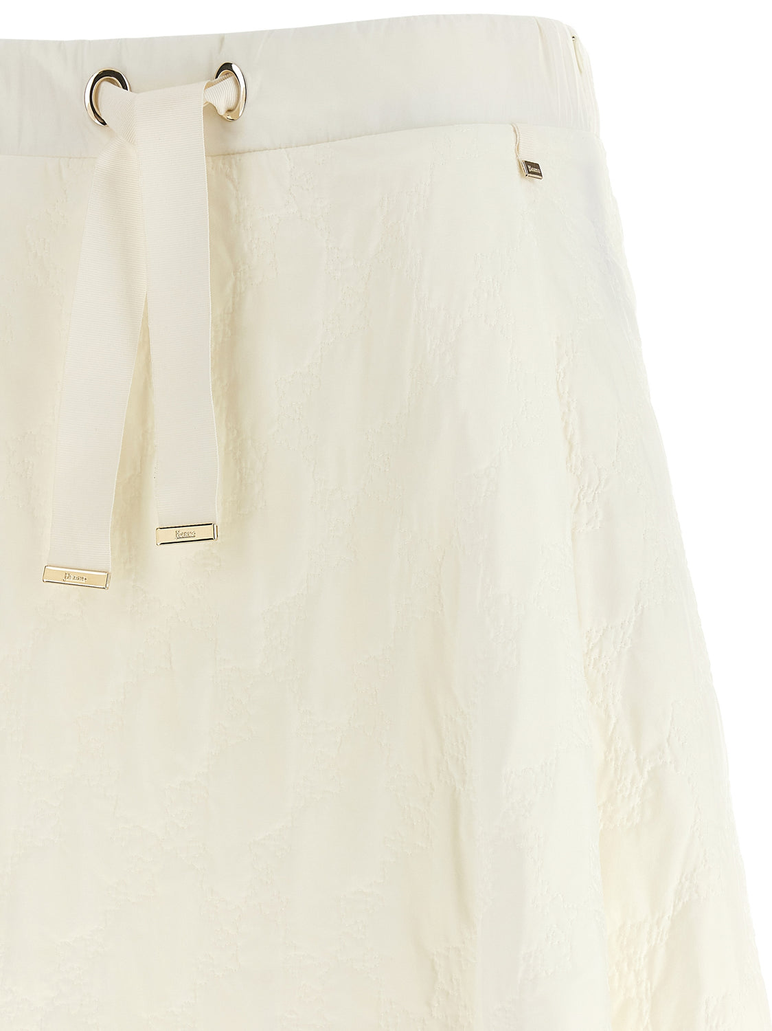 White Polyamide Mini Skirt