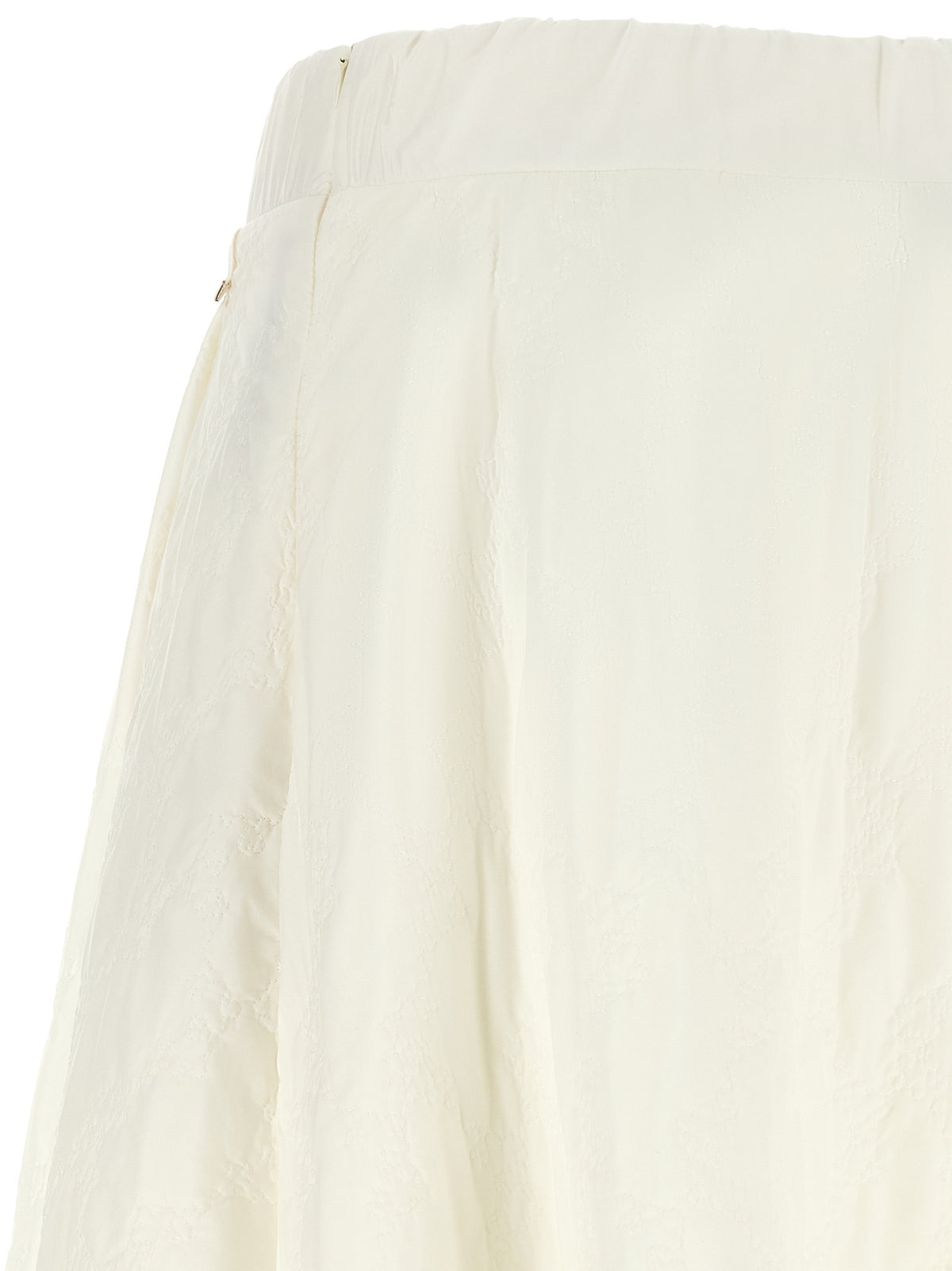 White Polyamide Mini Skirt