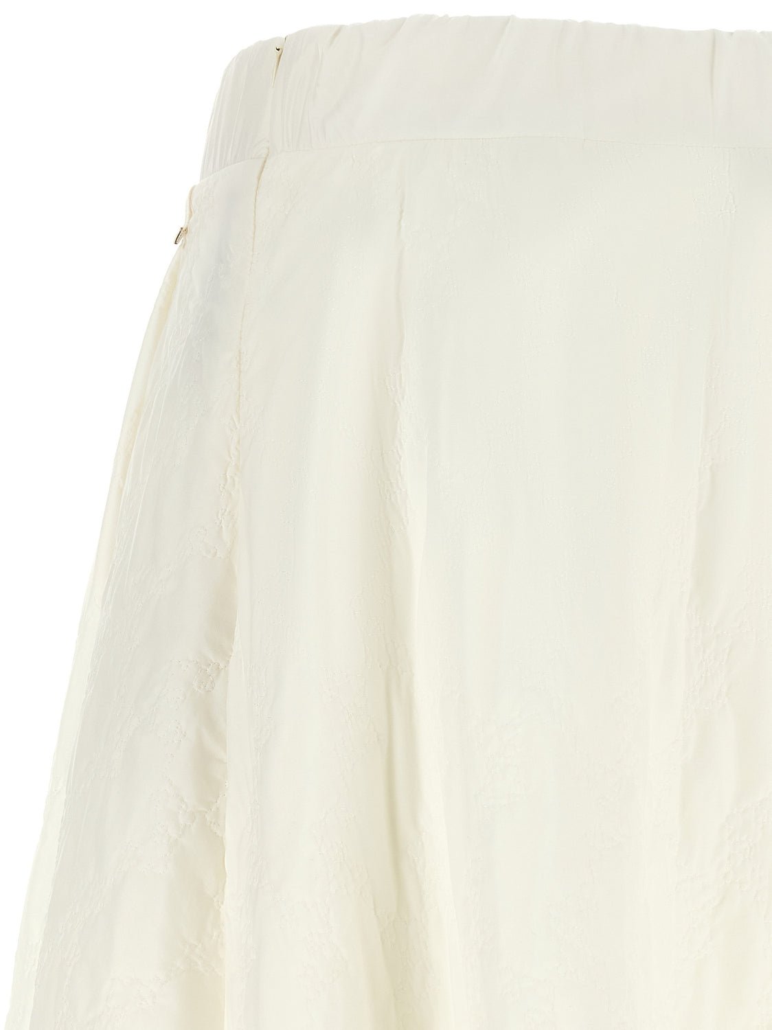 White Polyamide Mini Skirt