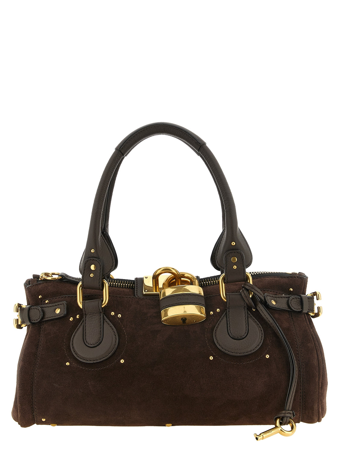 Brown Calfskin Shoulder Bag