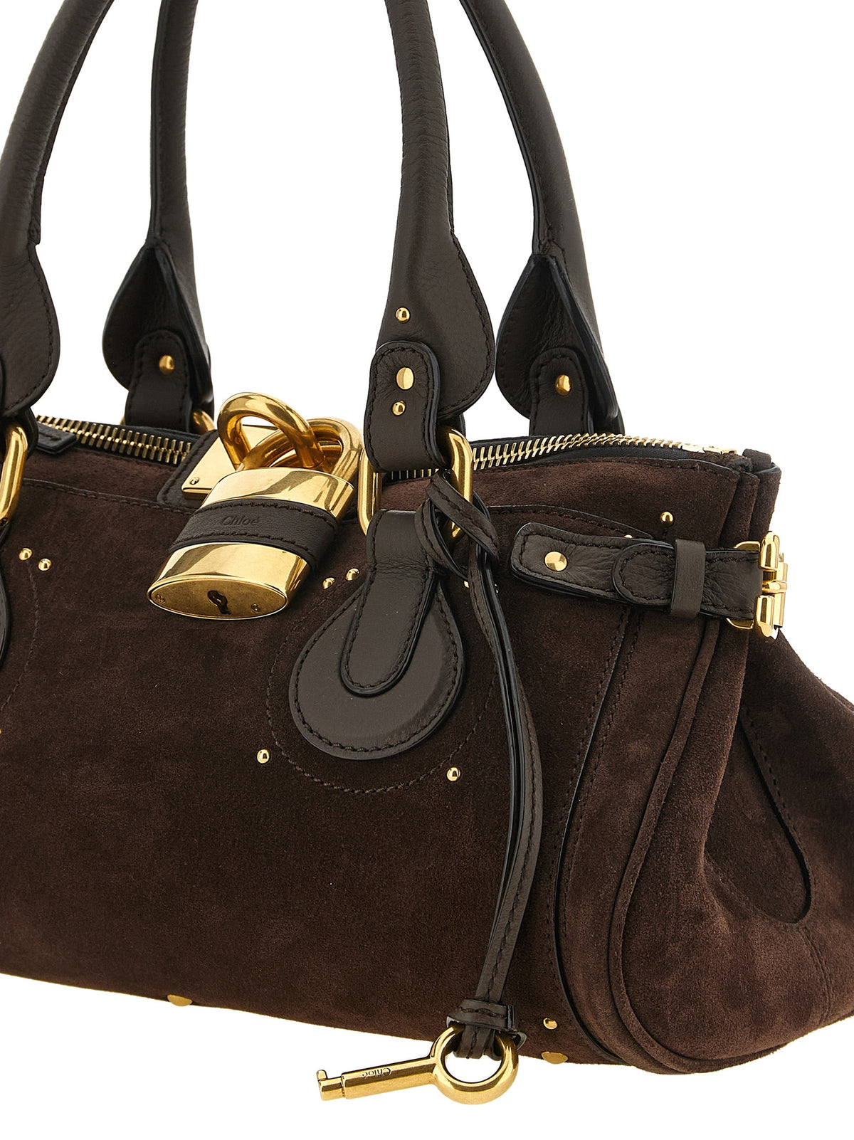 Brown Calfskin Shoulder Bag