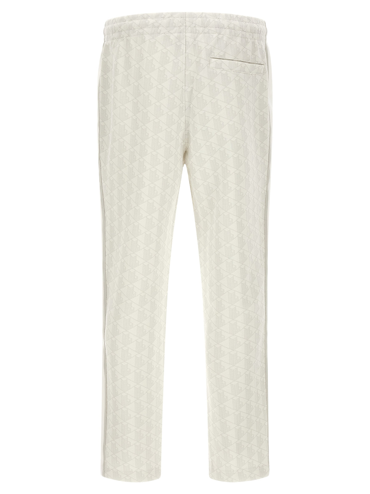 White Polyester Joggers (Workout Pants)