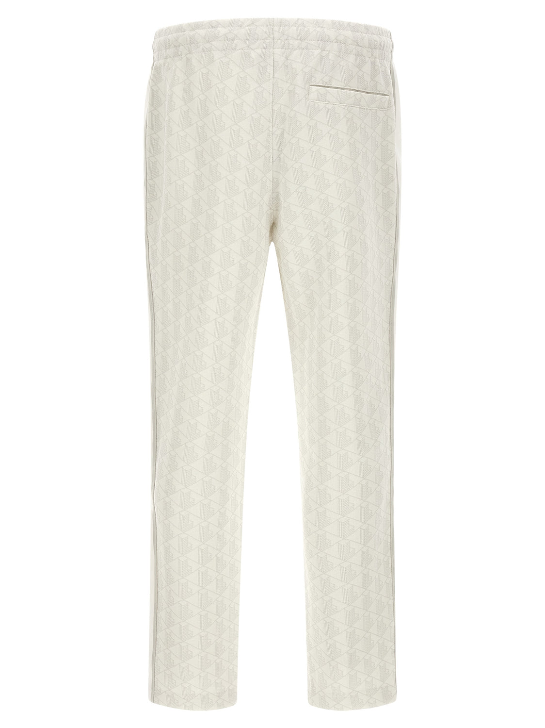 White Polyester Joggers (Workout Pants)
