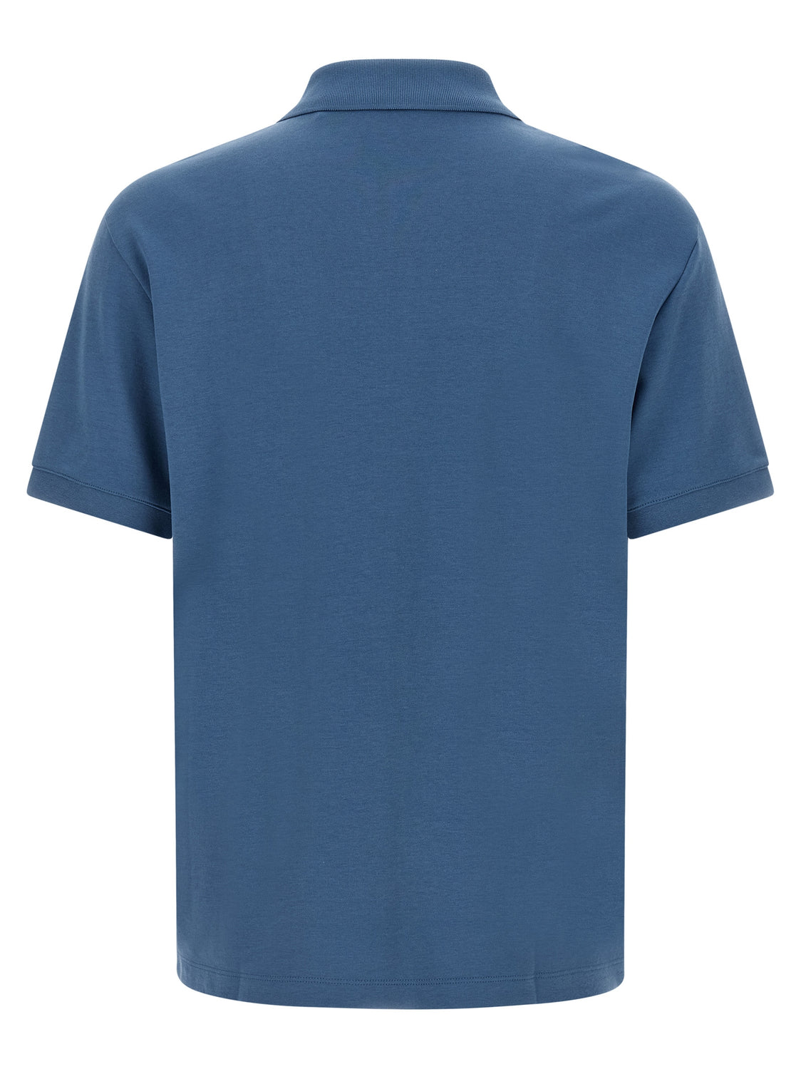 Blue Cotton Polo Shirt