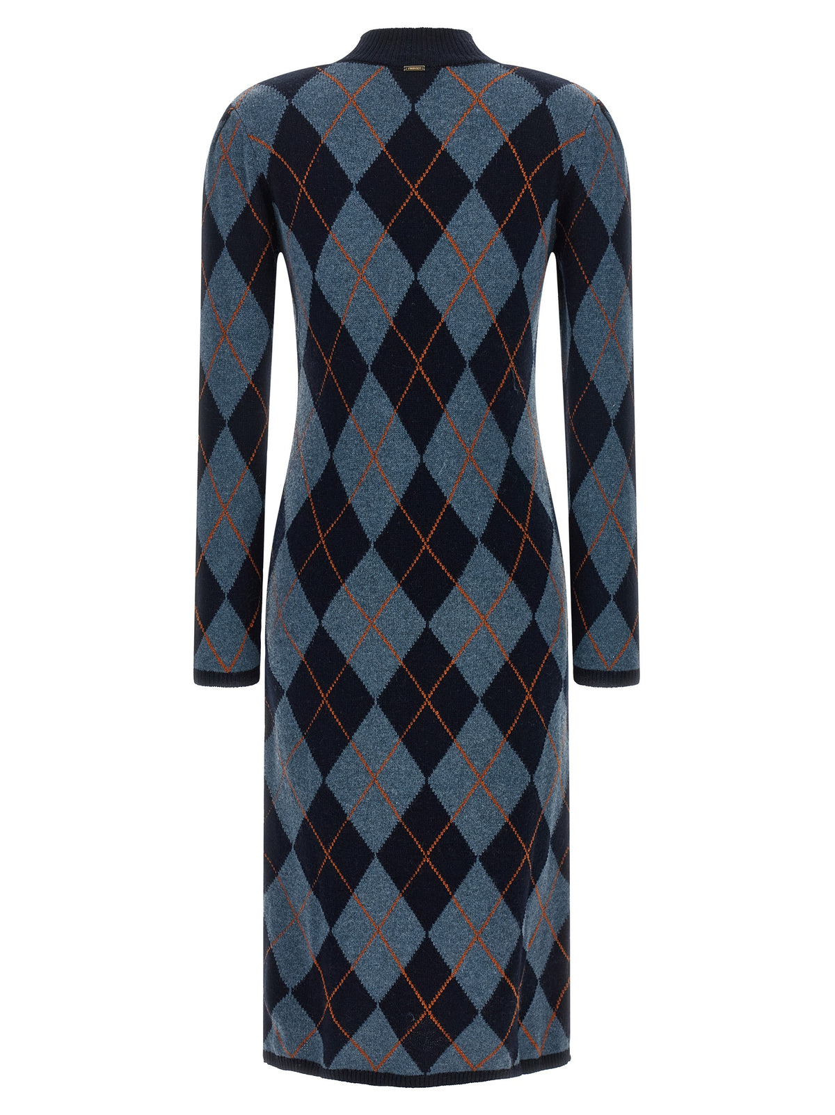 Orange Viscose Casual Dress