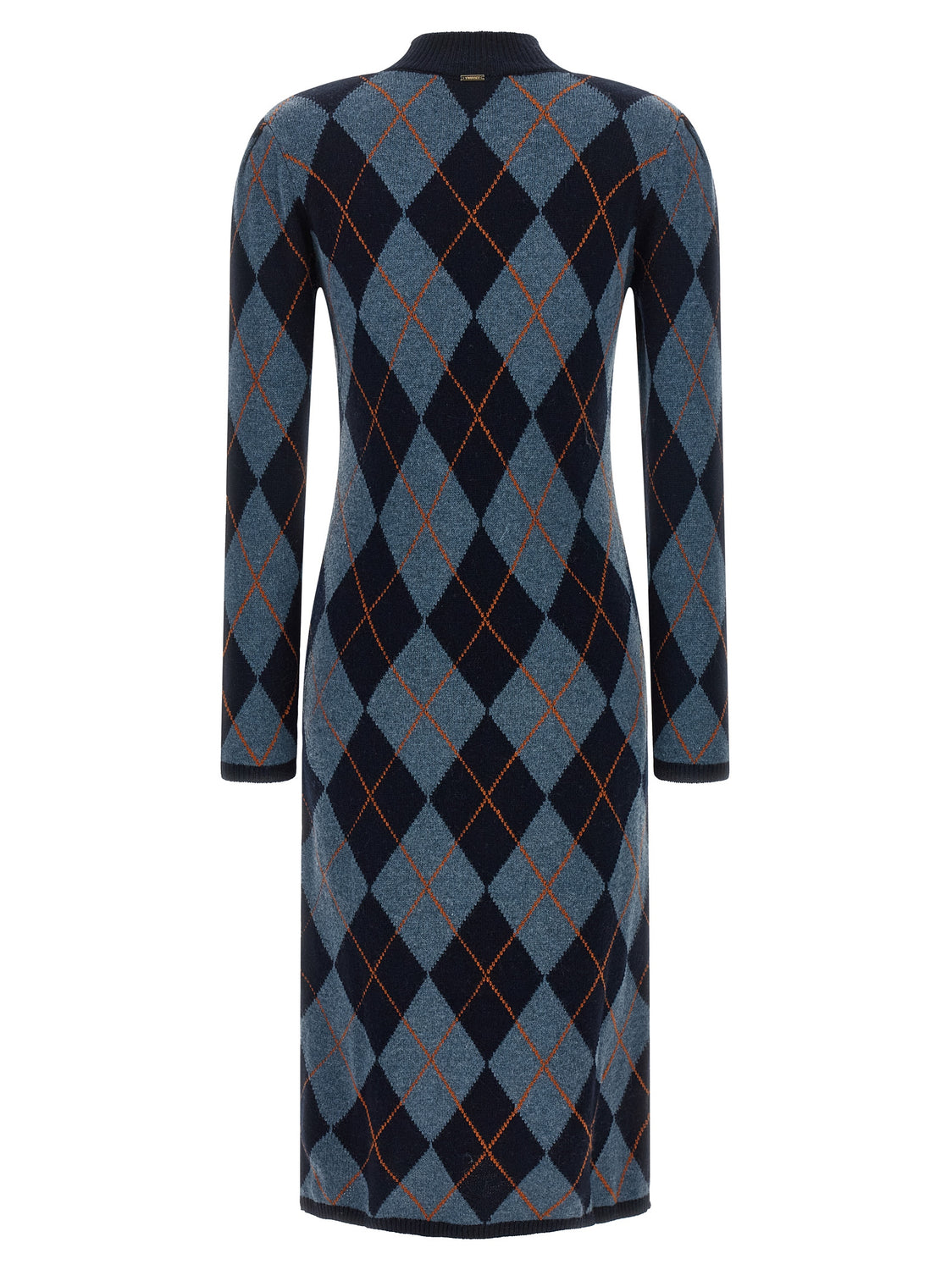 Orange Viscose Casual Dress
