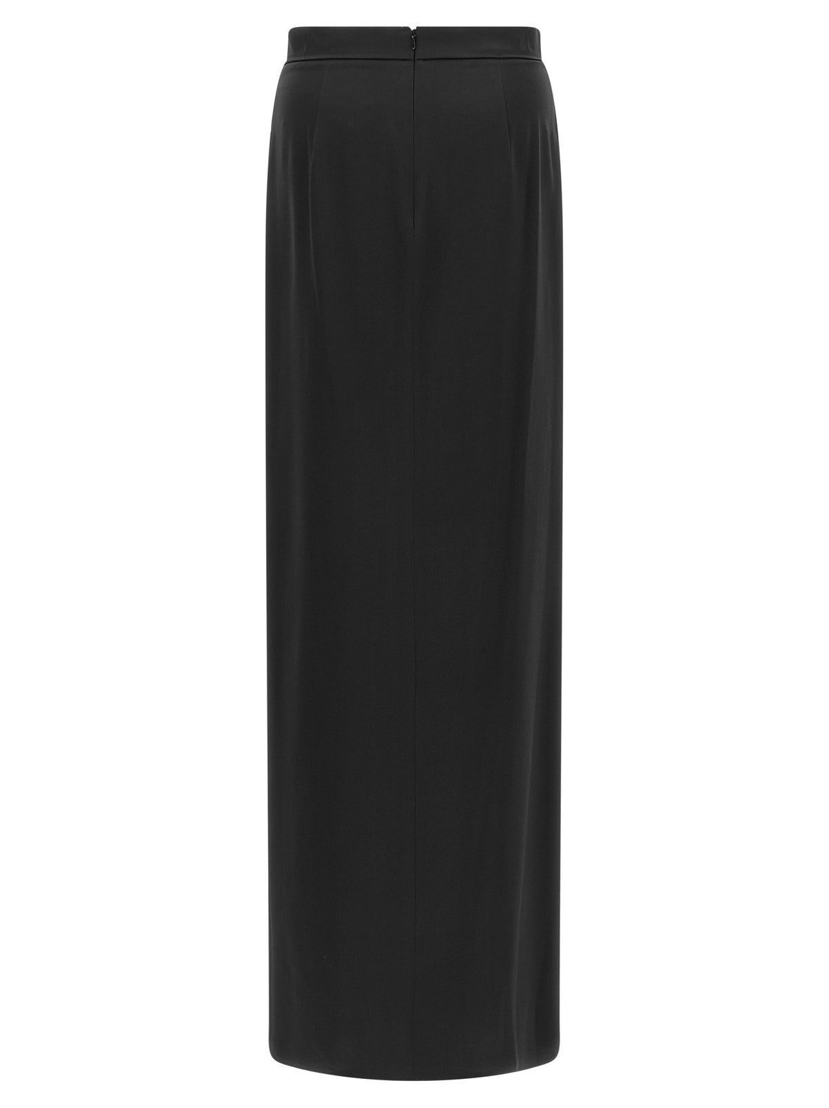 Black Silk Mini Skirt