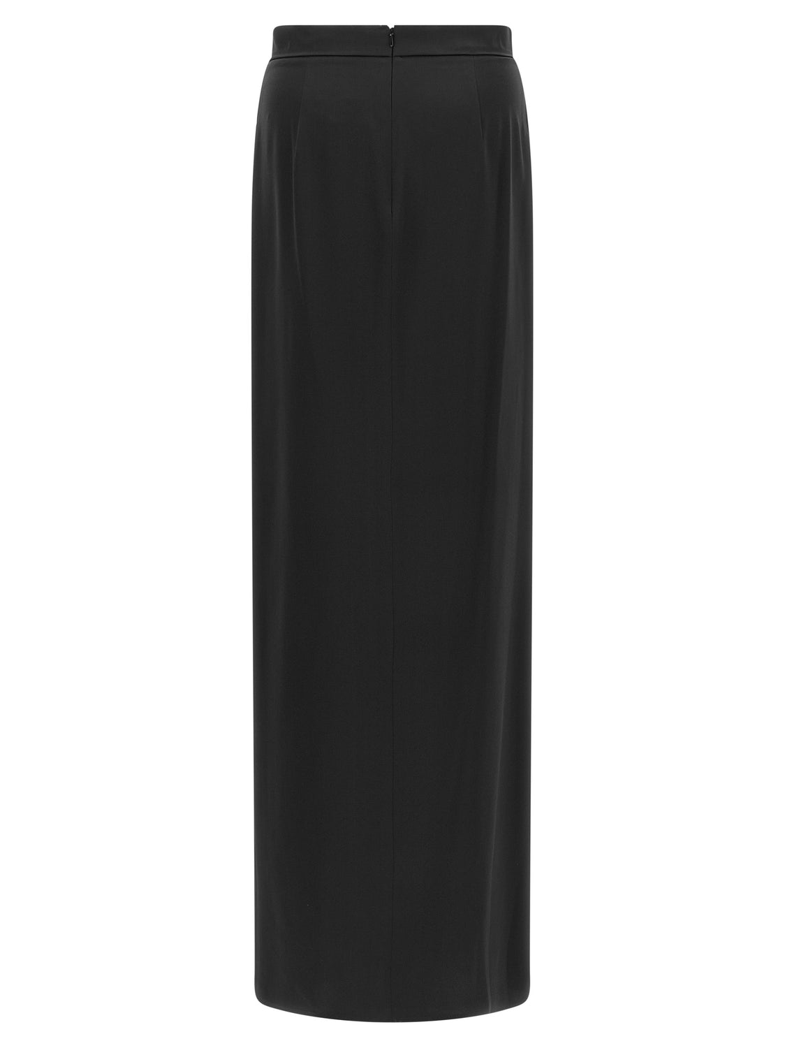 Black Silk Mini Skirt