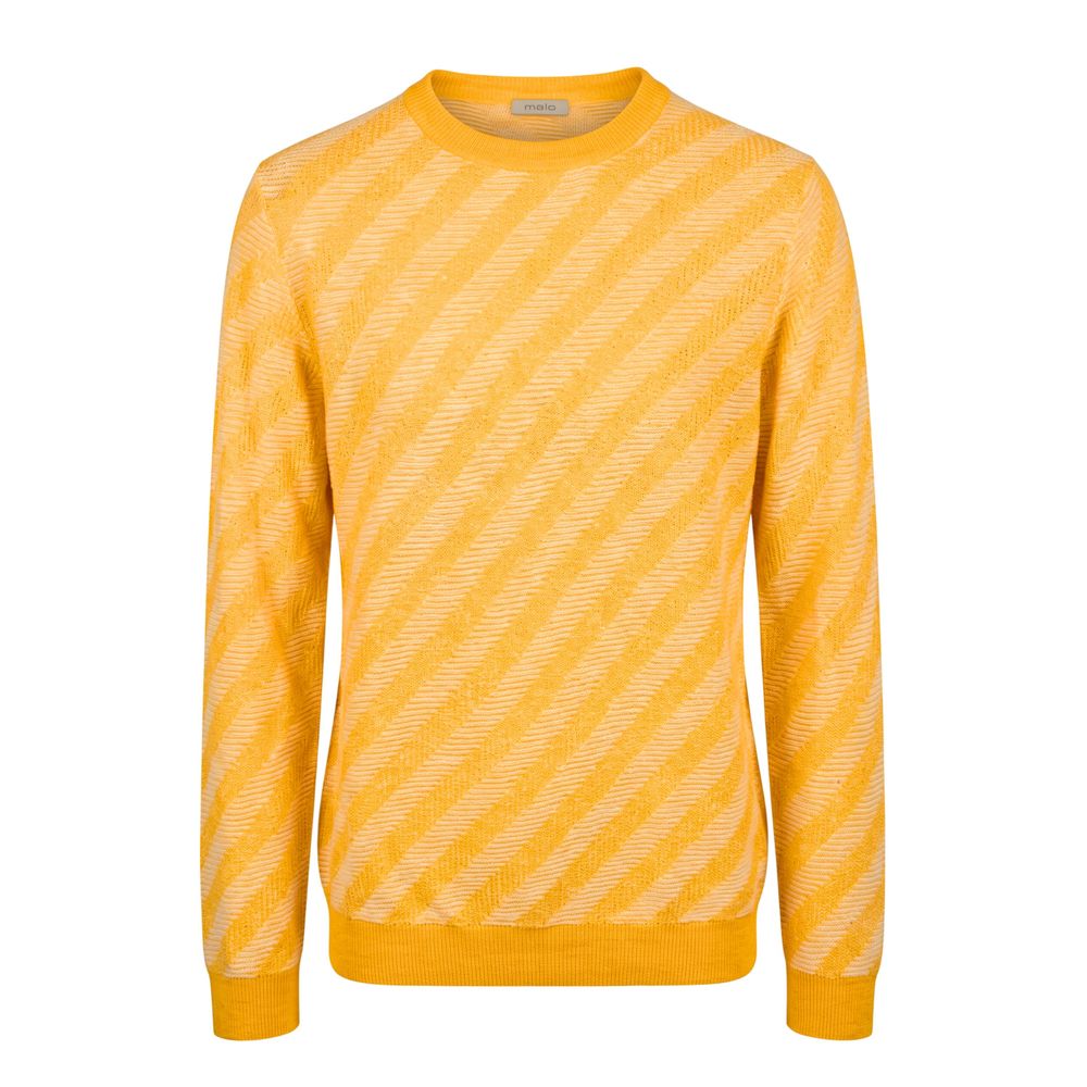 Orange Linen Men Sweater