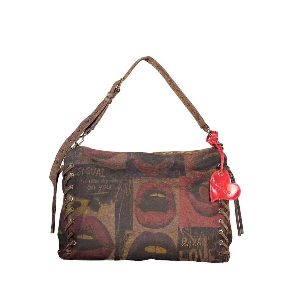 Brown Cotton Women's Bag