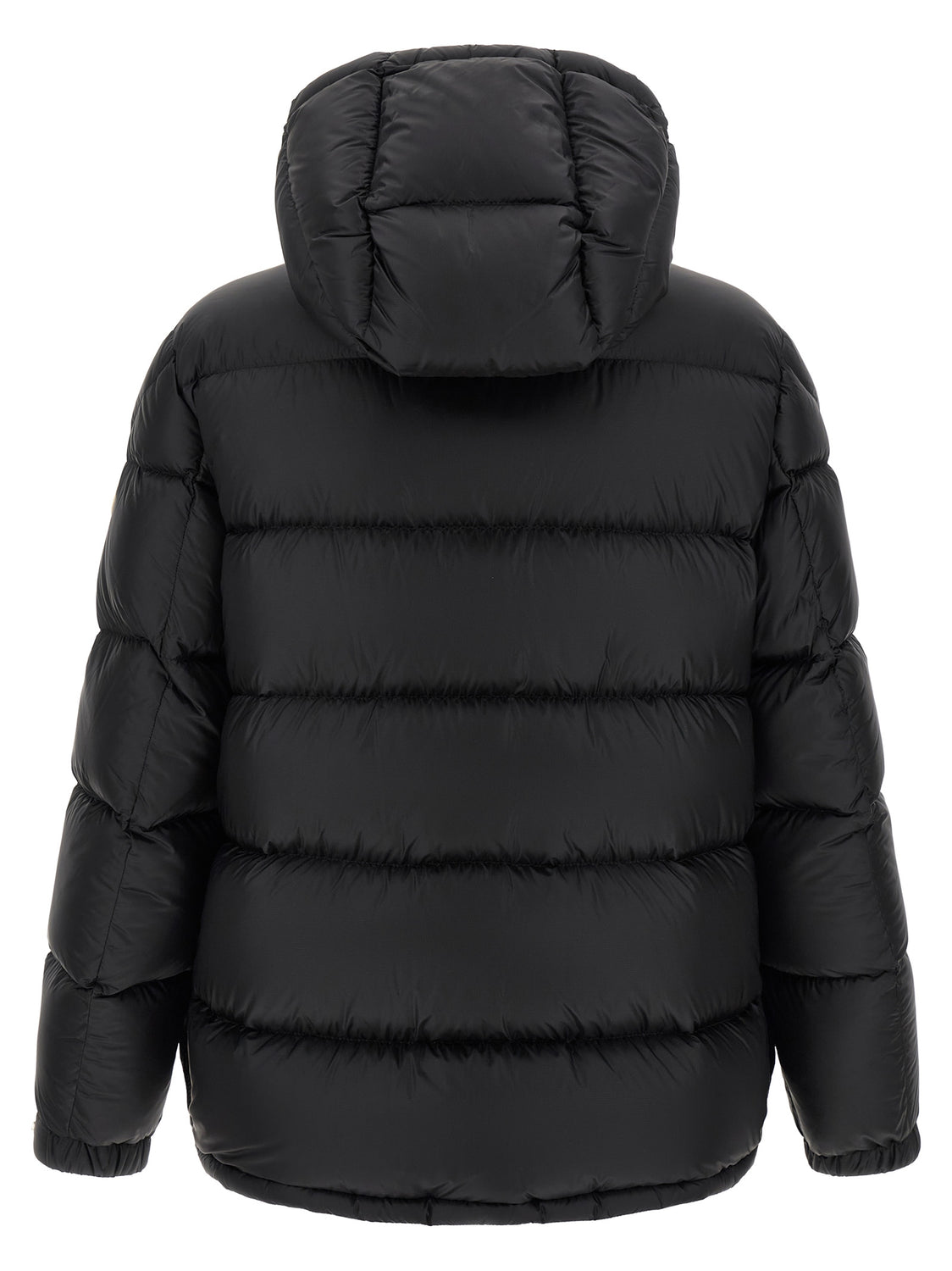 Black Polyamide Full-Length Jacket