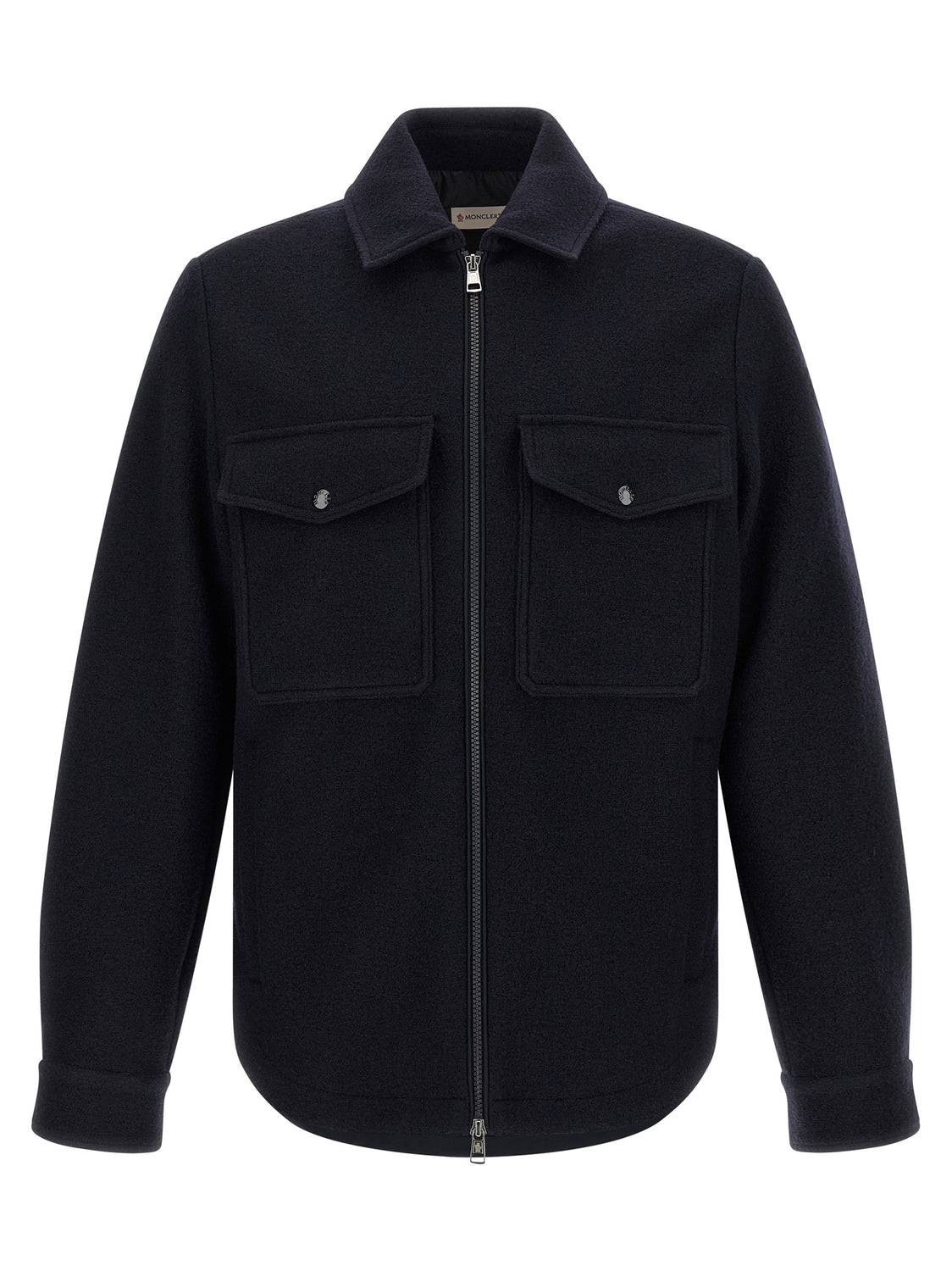 Blue Virgin Wool Blouse