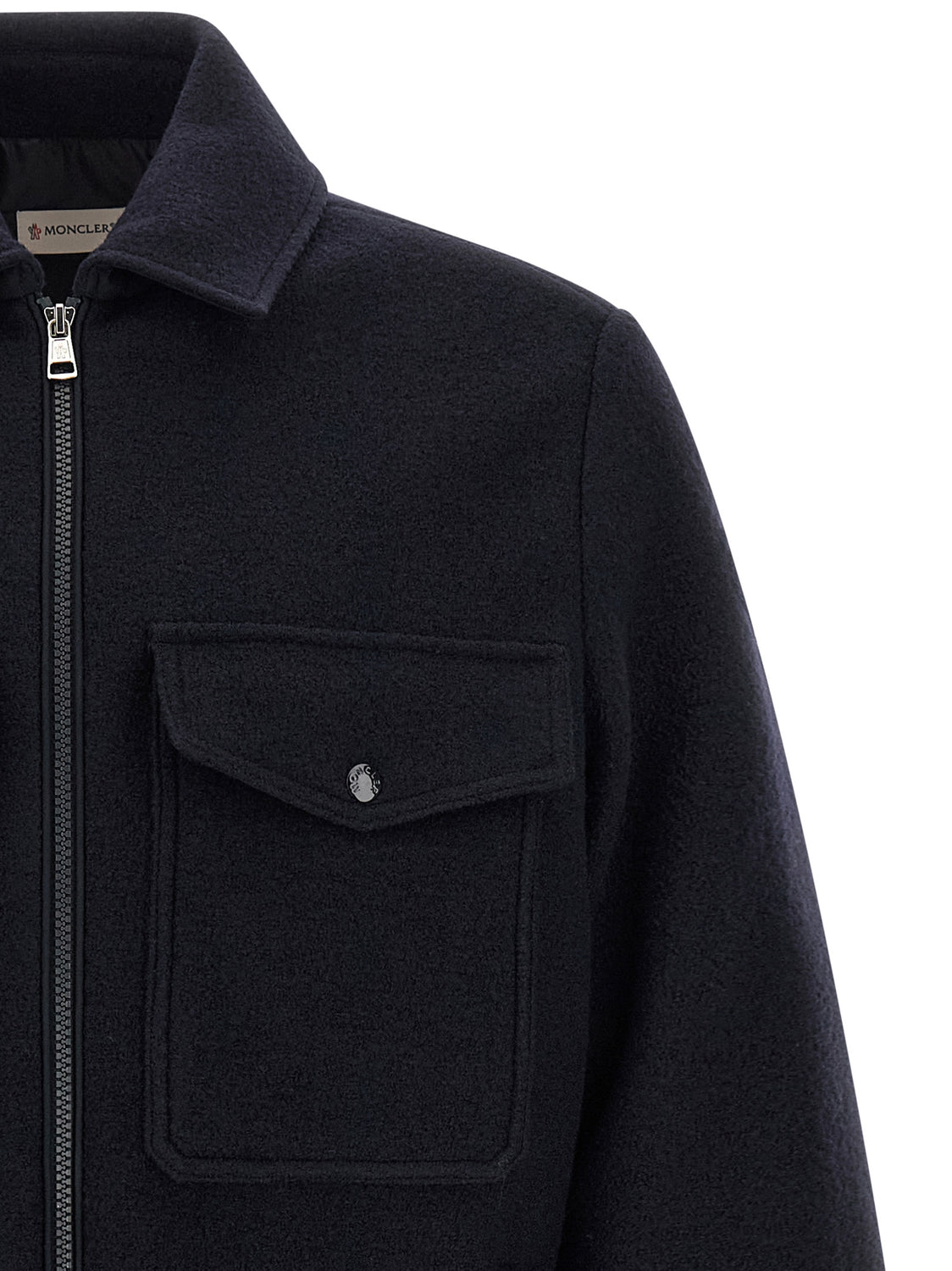 Blue Virgin Wool Blouse