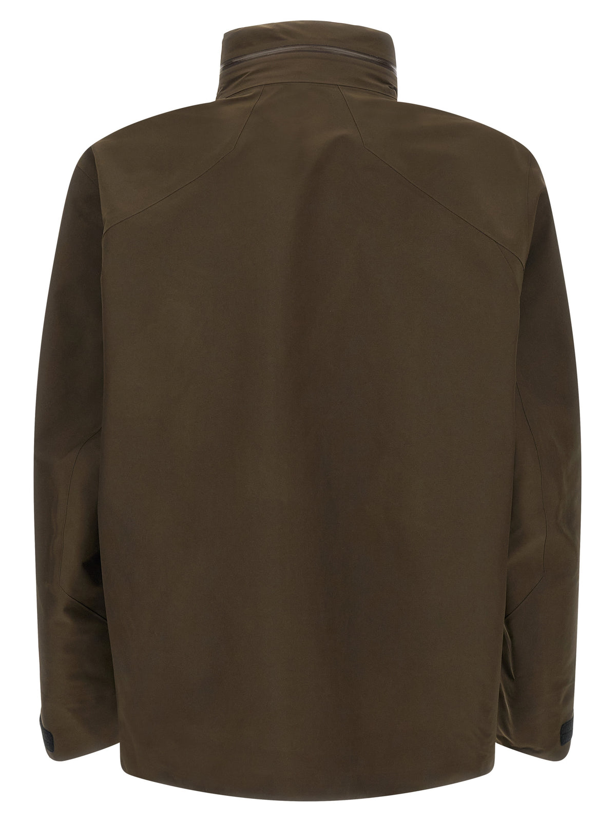 Brown Nylon Shell Jacket