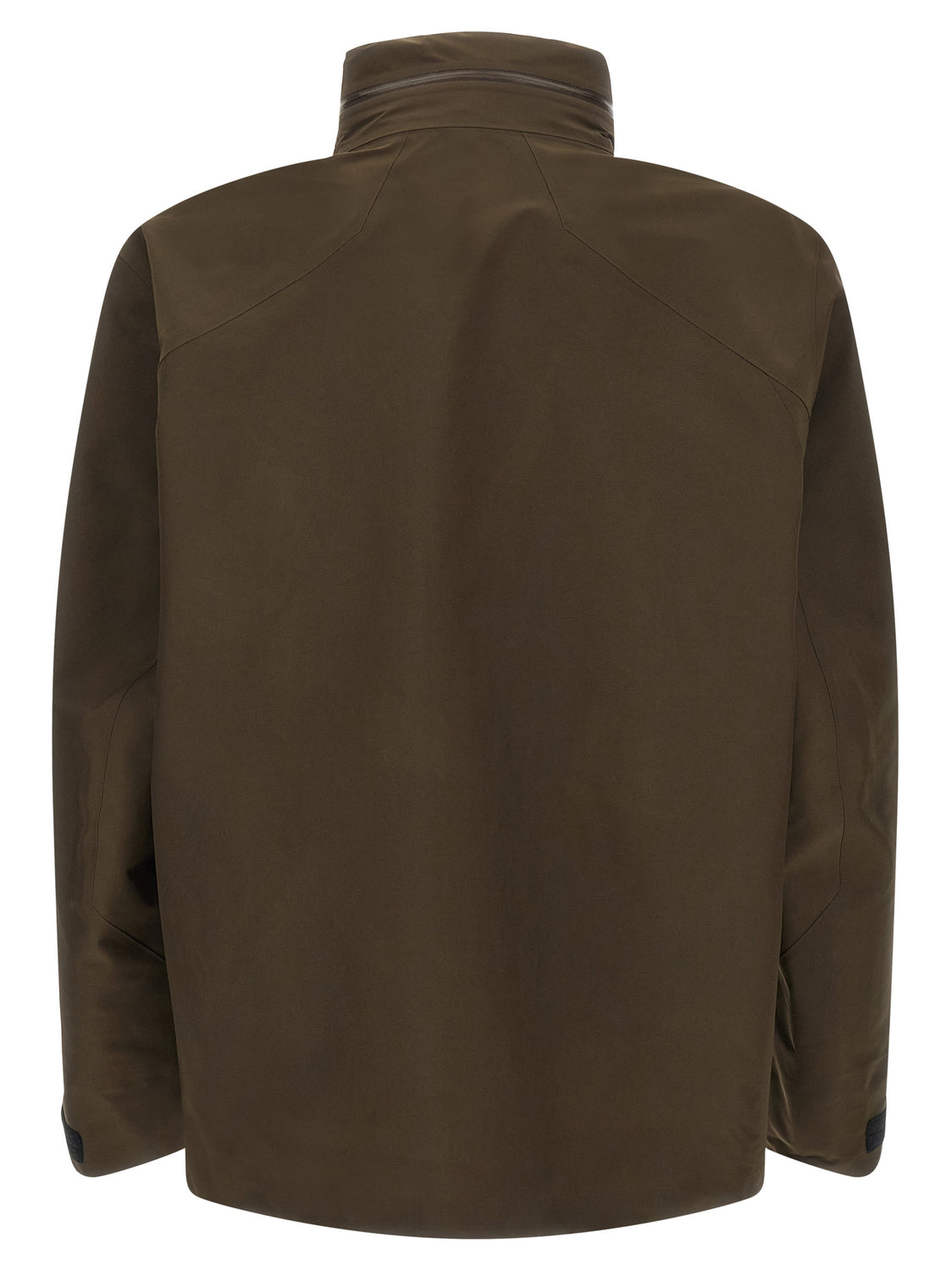 Brown Nylon Shell Jacket