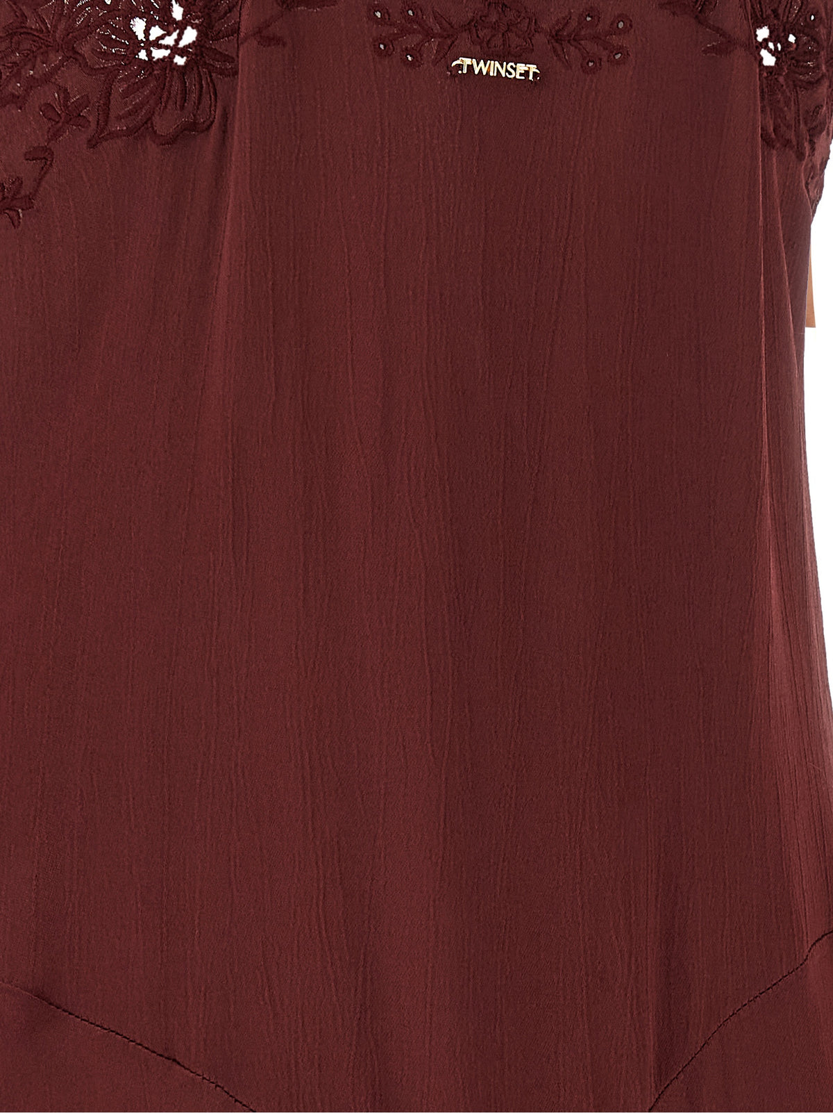 Bordeaux Viscose Long Dress
