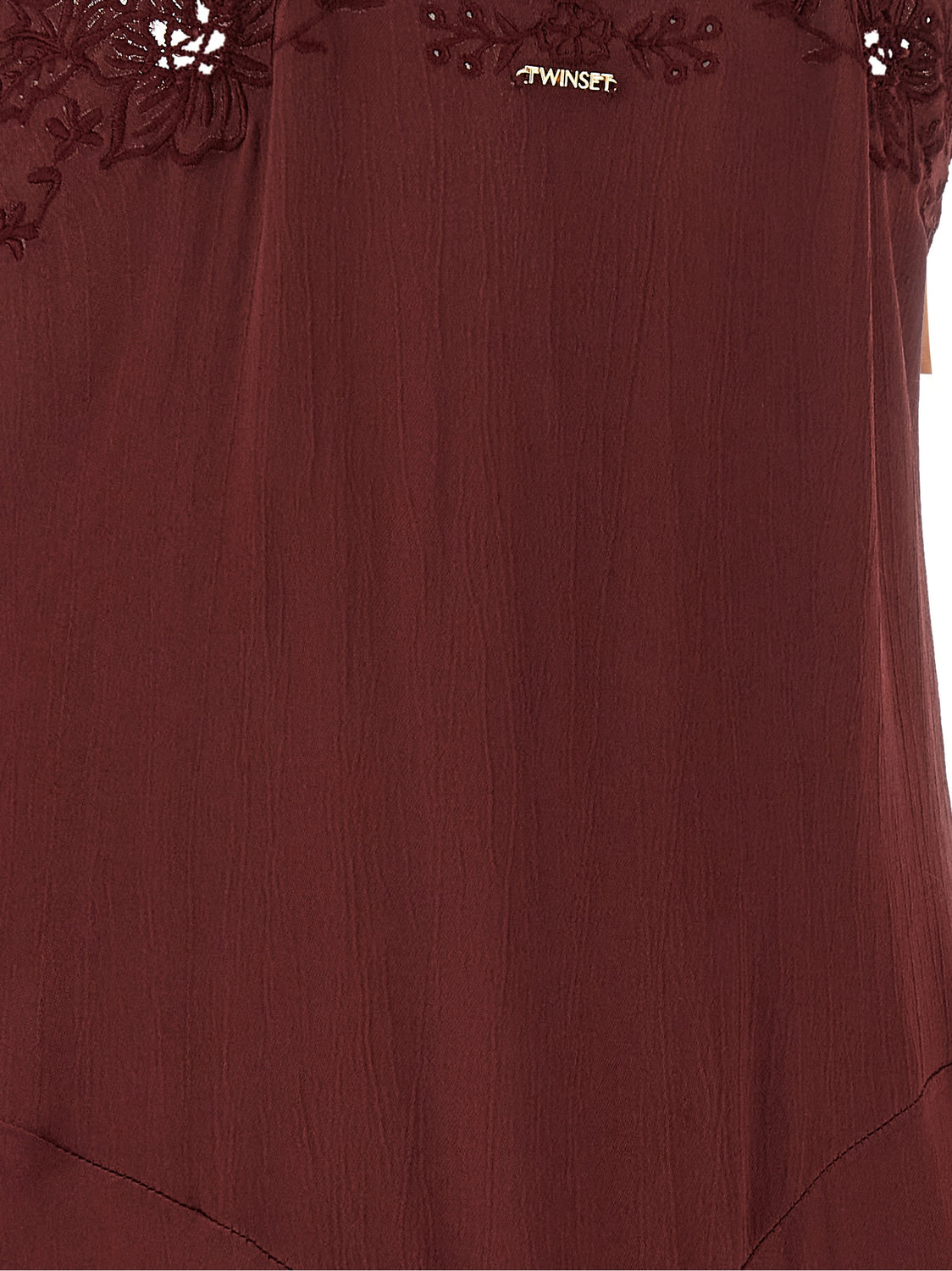 Bordeaux Viscose Long Dress