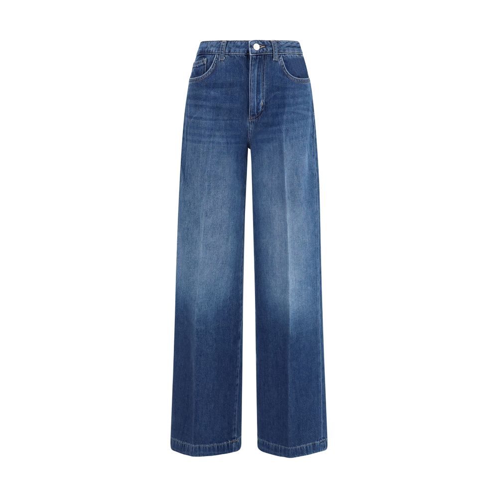 Blue Cotton Relaxed Fit Jeans