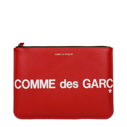 Red Leather Clutch Bag