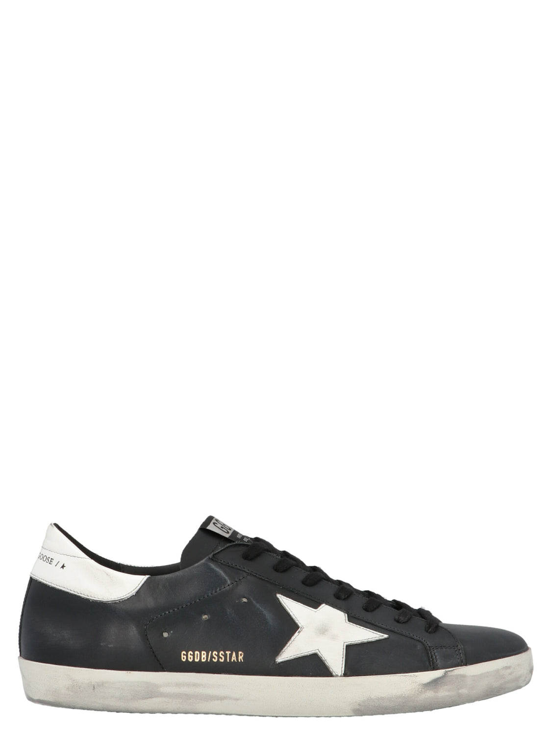 Black Cowhide Low Top Sneakers