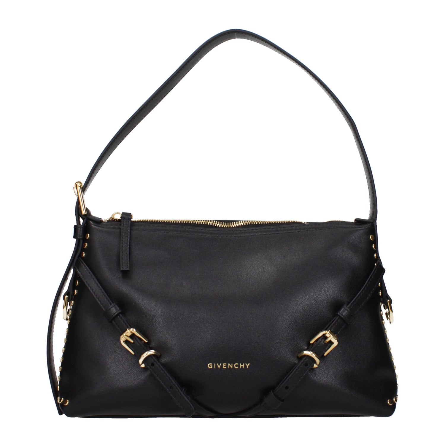 Black Leather Shoulder Bag