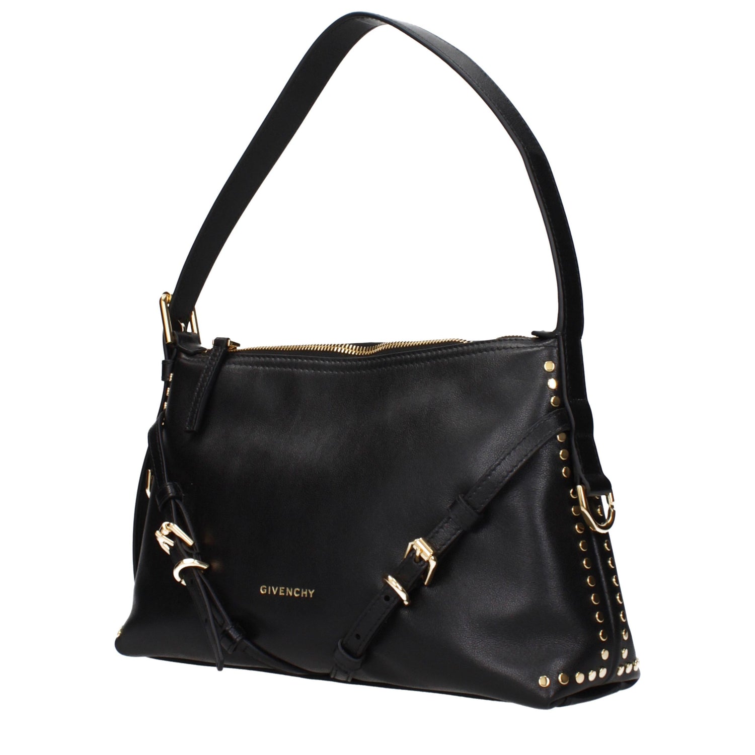 Black Leather Shoulder Bag