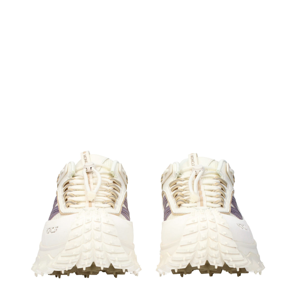 White Fabric Athletic Sneakers