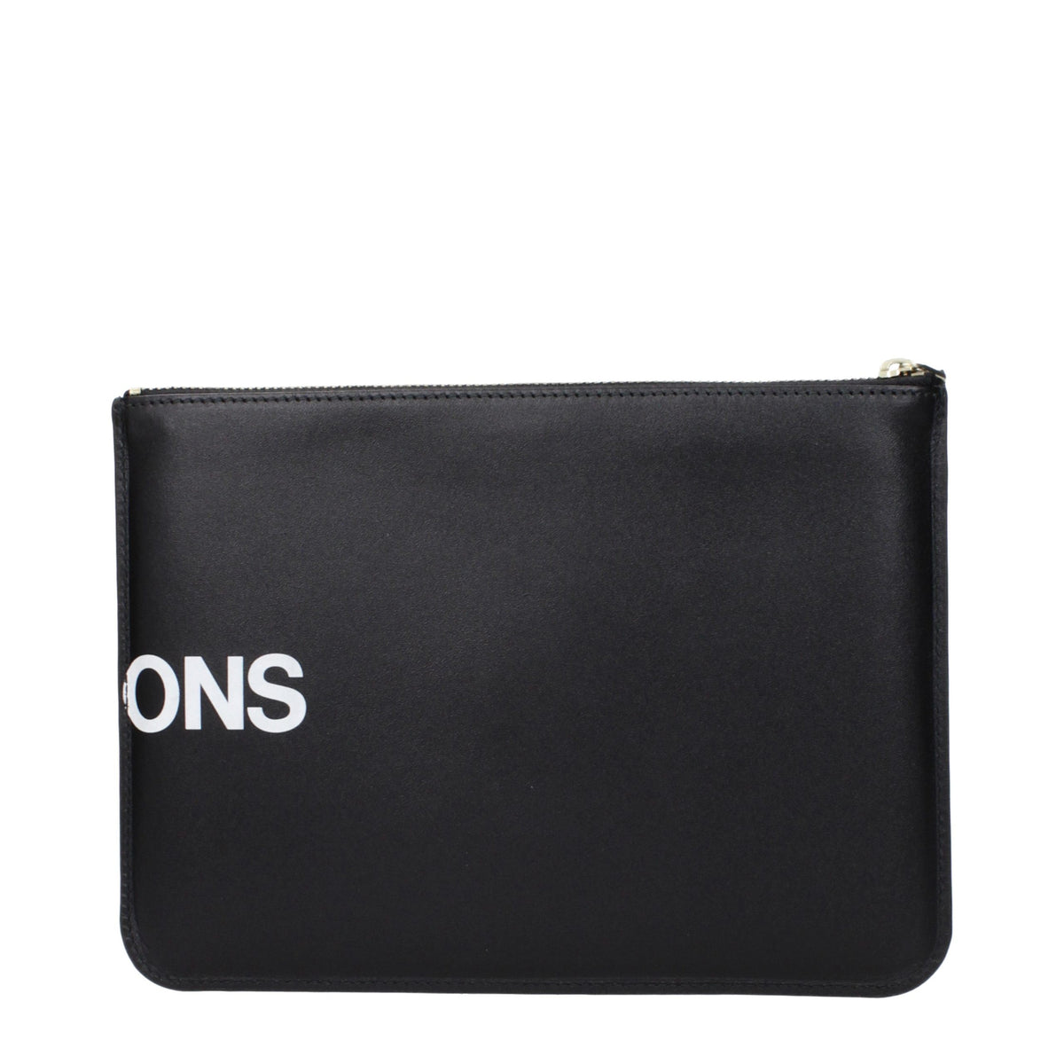 Black Leather Clutch Bag