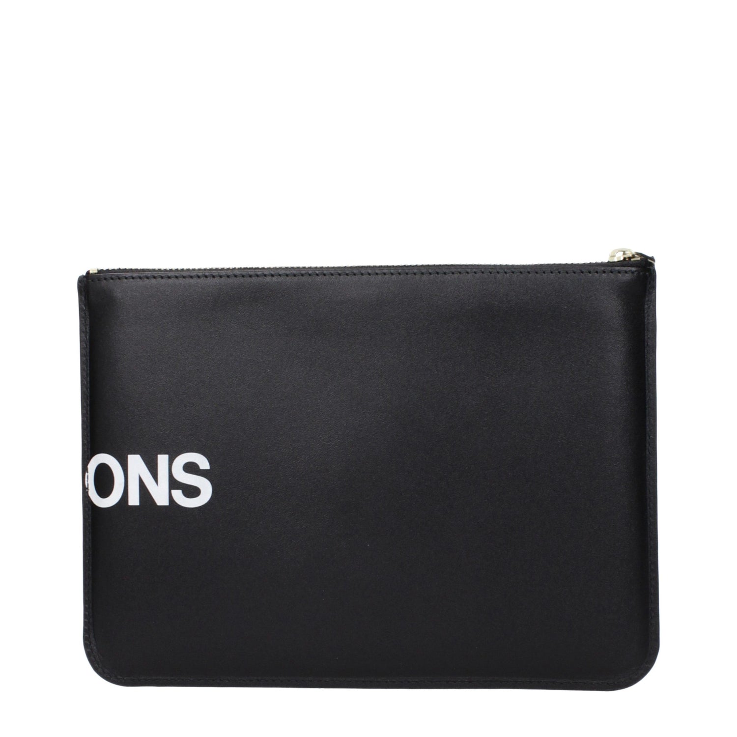 Black Leather Clutch Bag