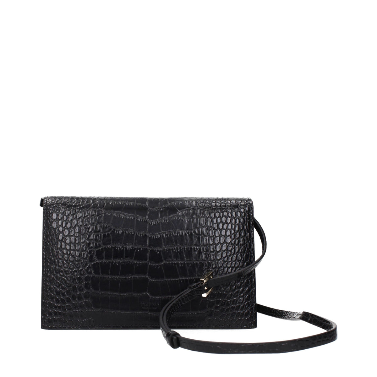 Black Leather Clutch Bag