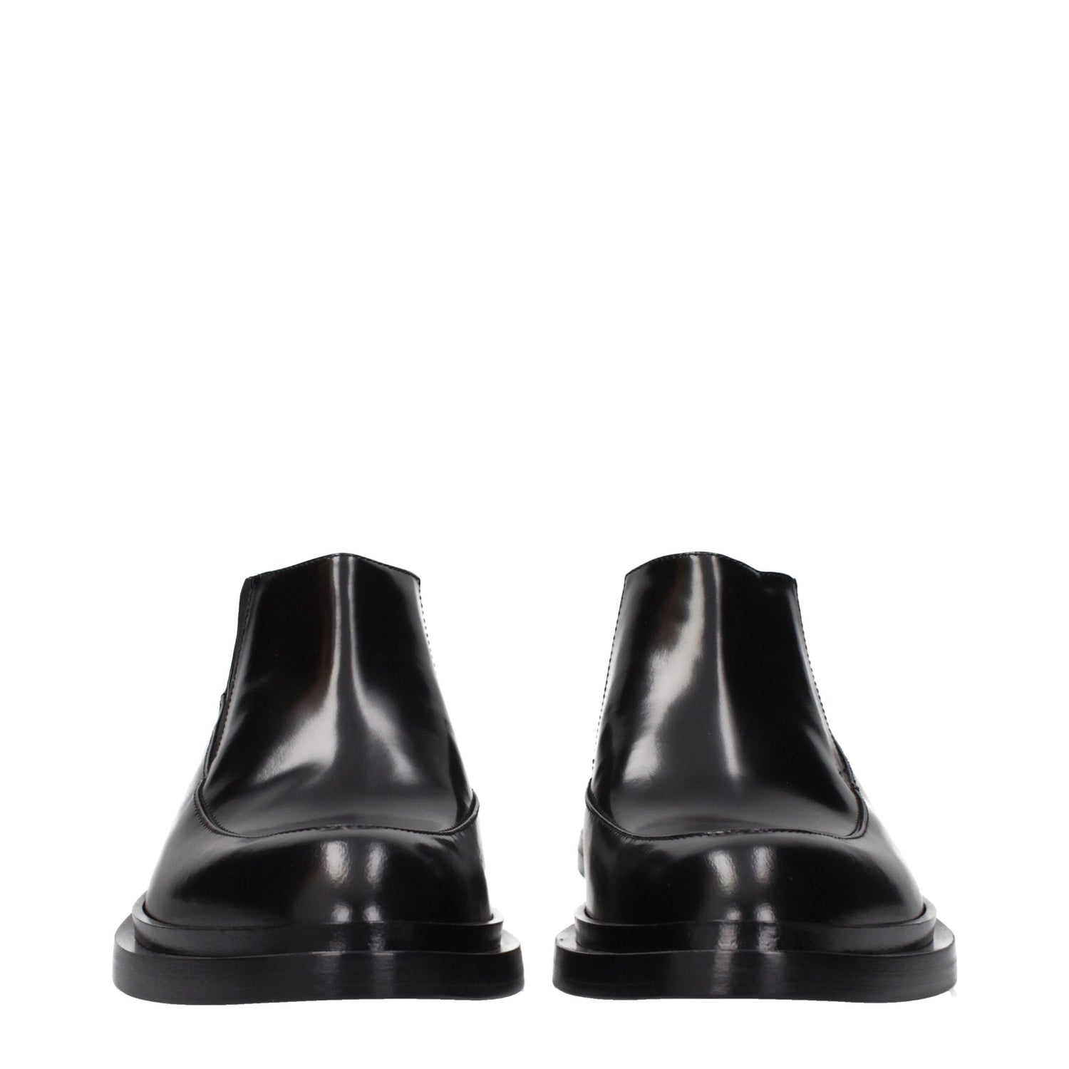 Black Leather Ankle Boots