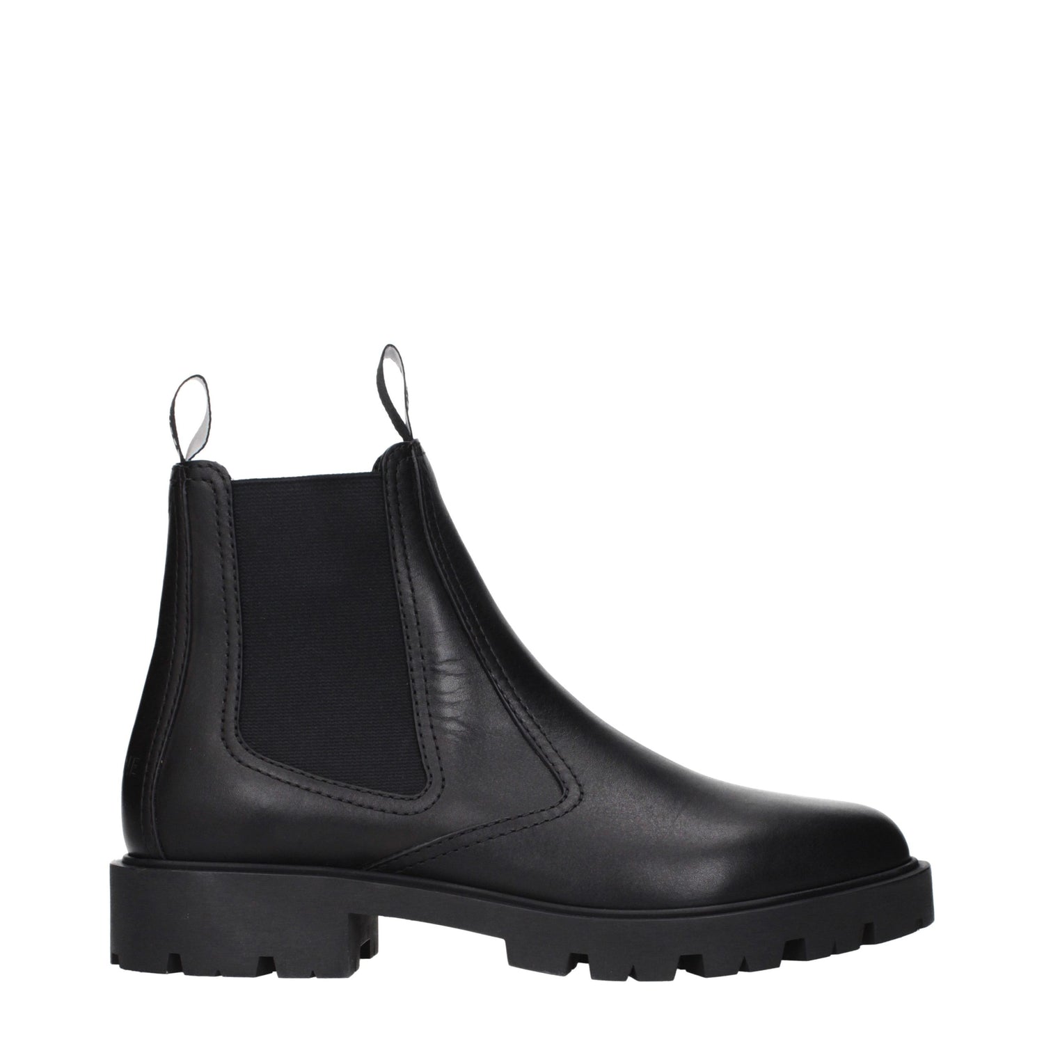 Black Leather Ankle Boots