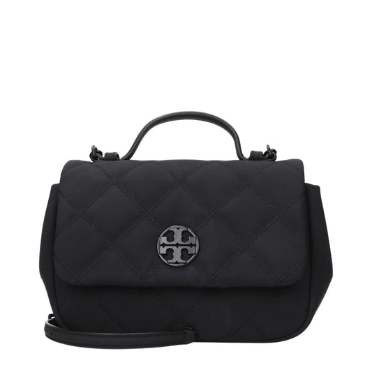 Black Fabric Handbag