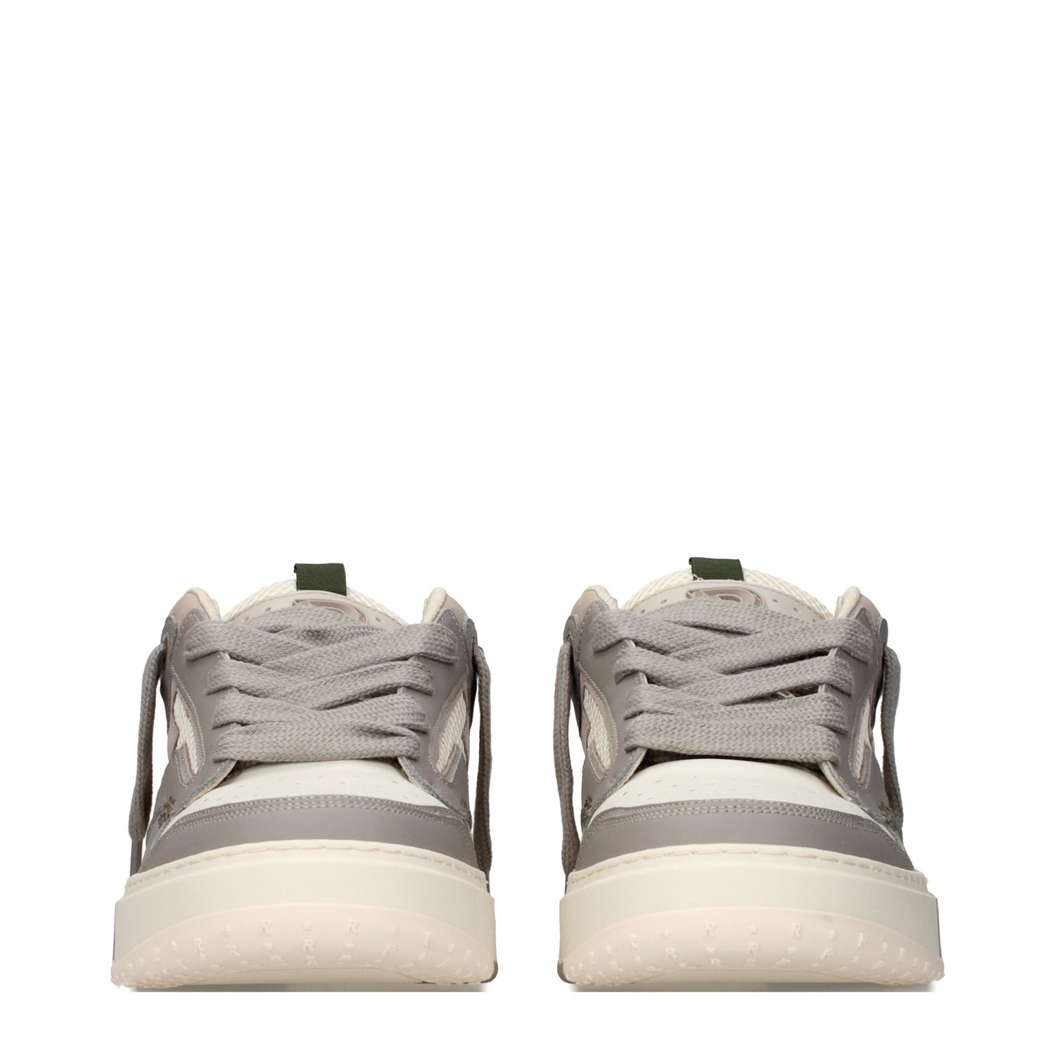 White Leather Chunky Sneakers