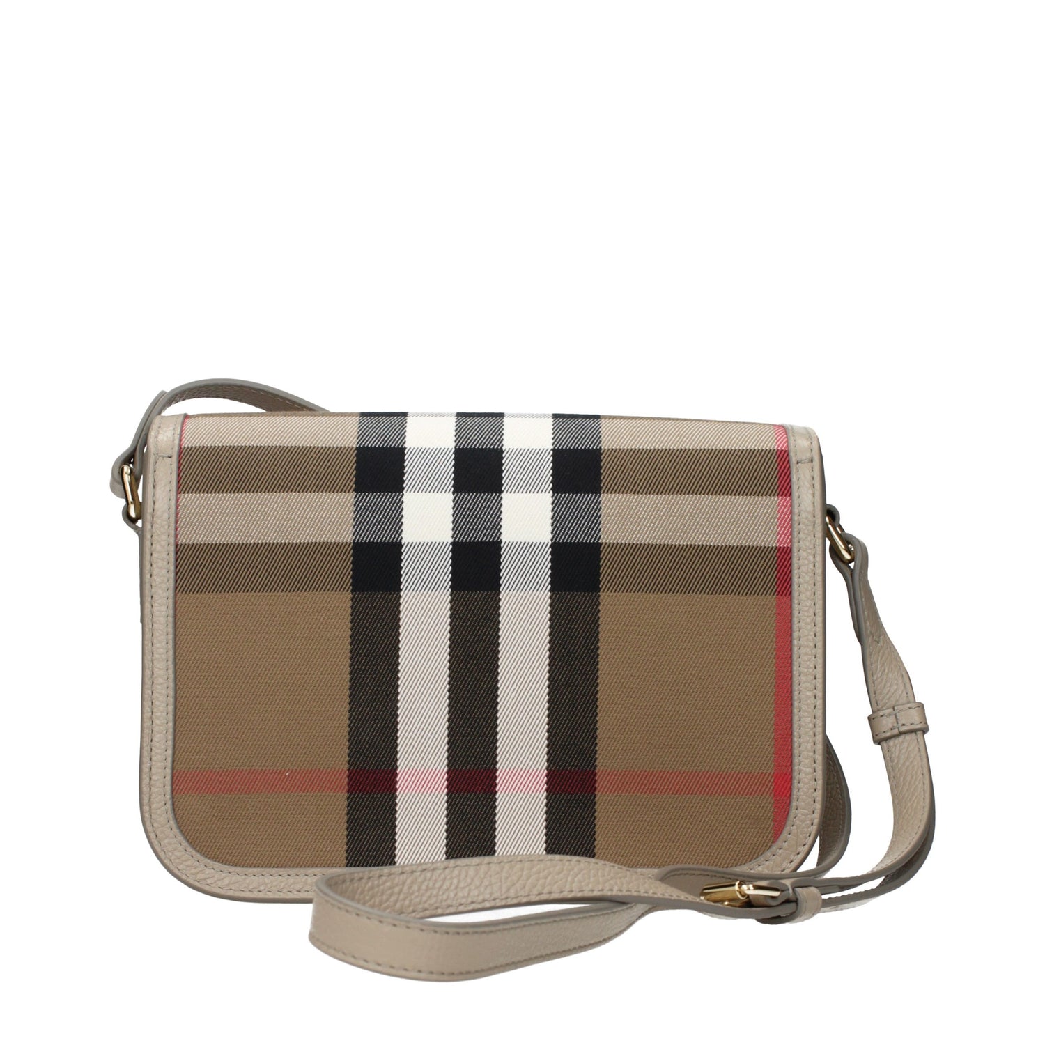 Brown Fabric Crossbody Bag