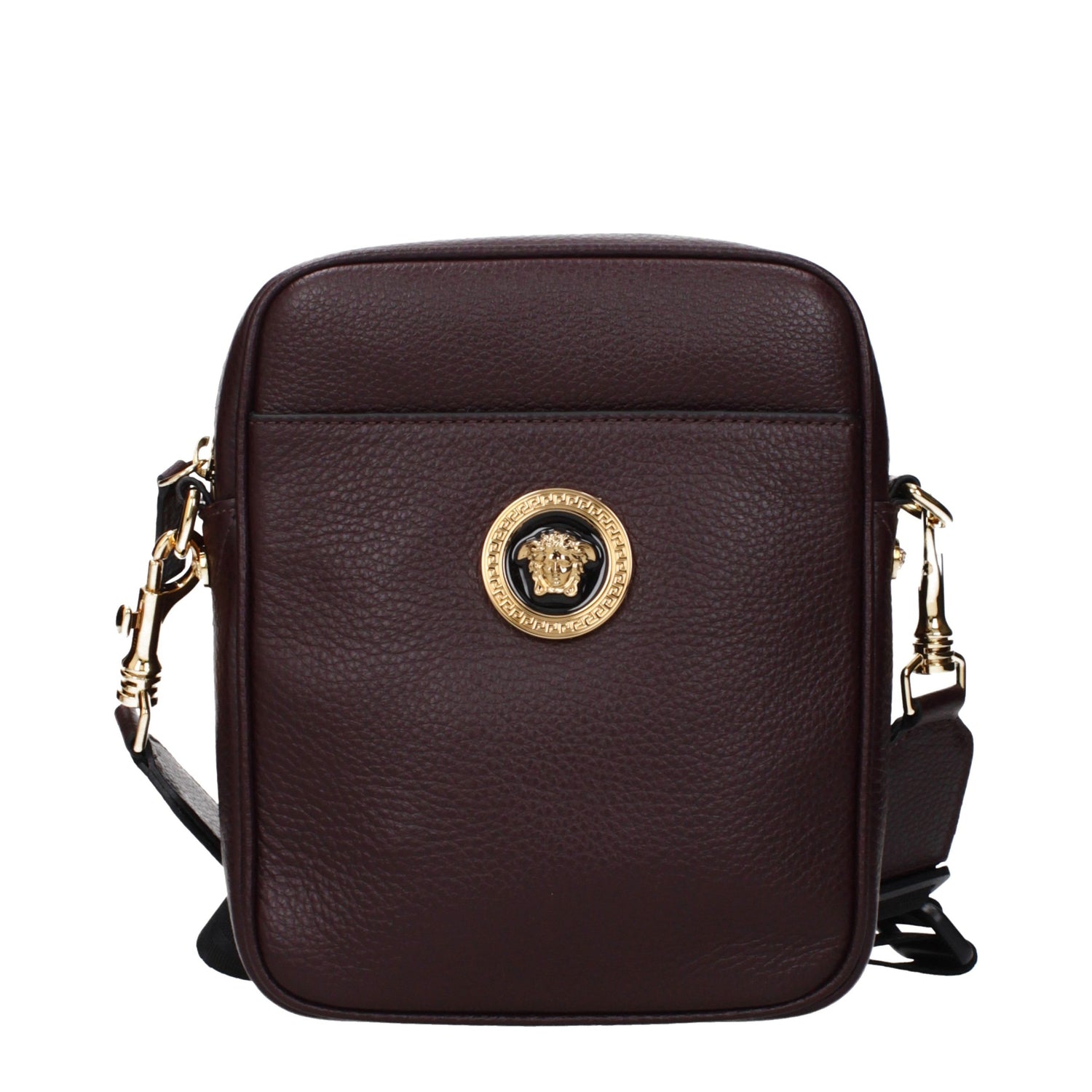Purple Leather Crossbody Bag