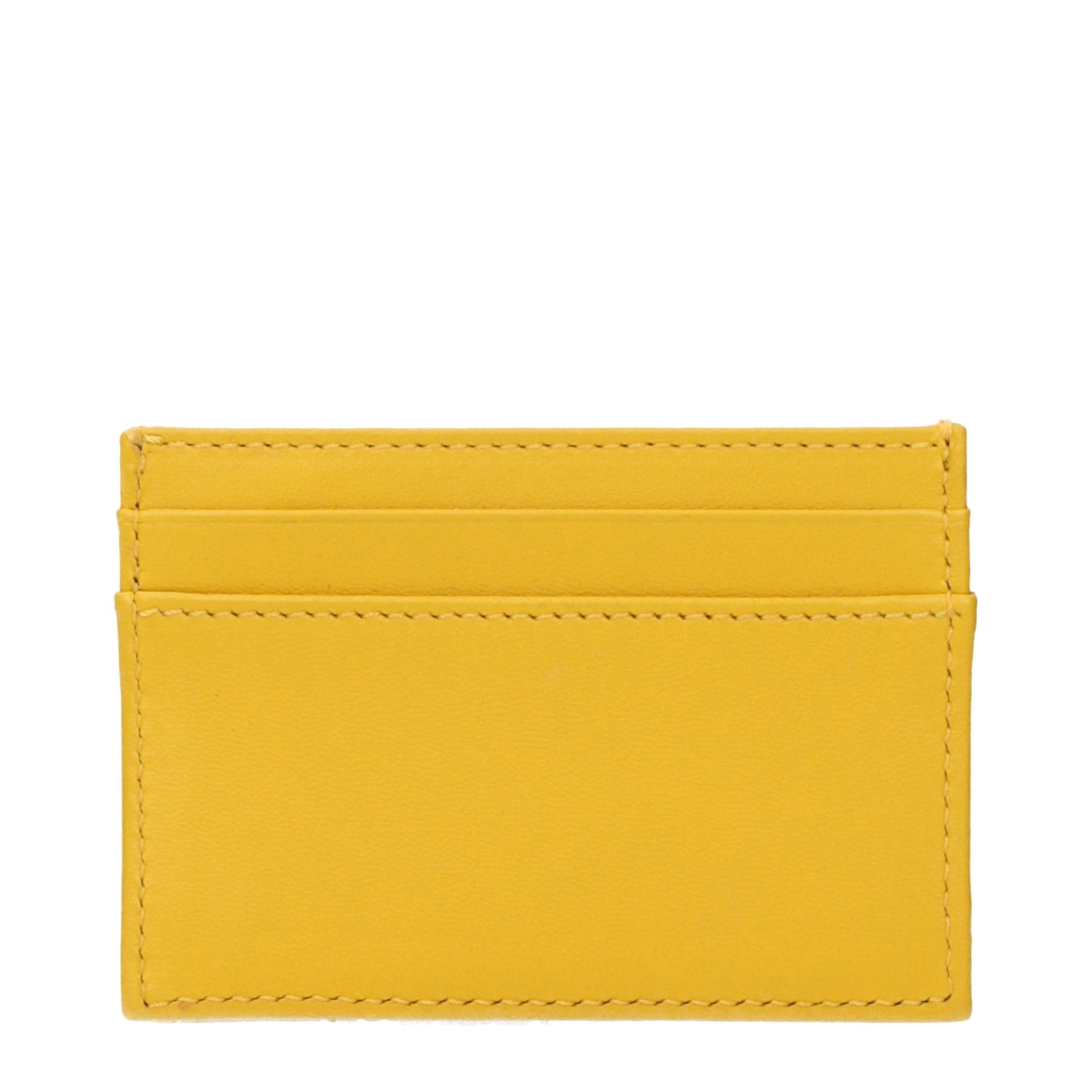 Yellow Leather Cardholder