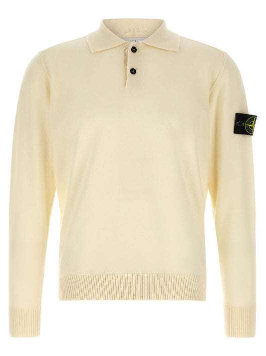 White Virgin Wool Cardigan