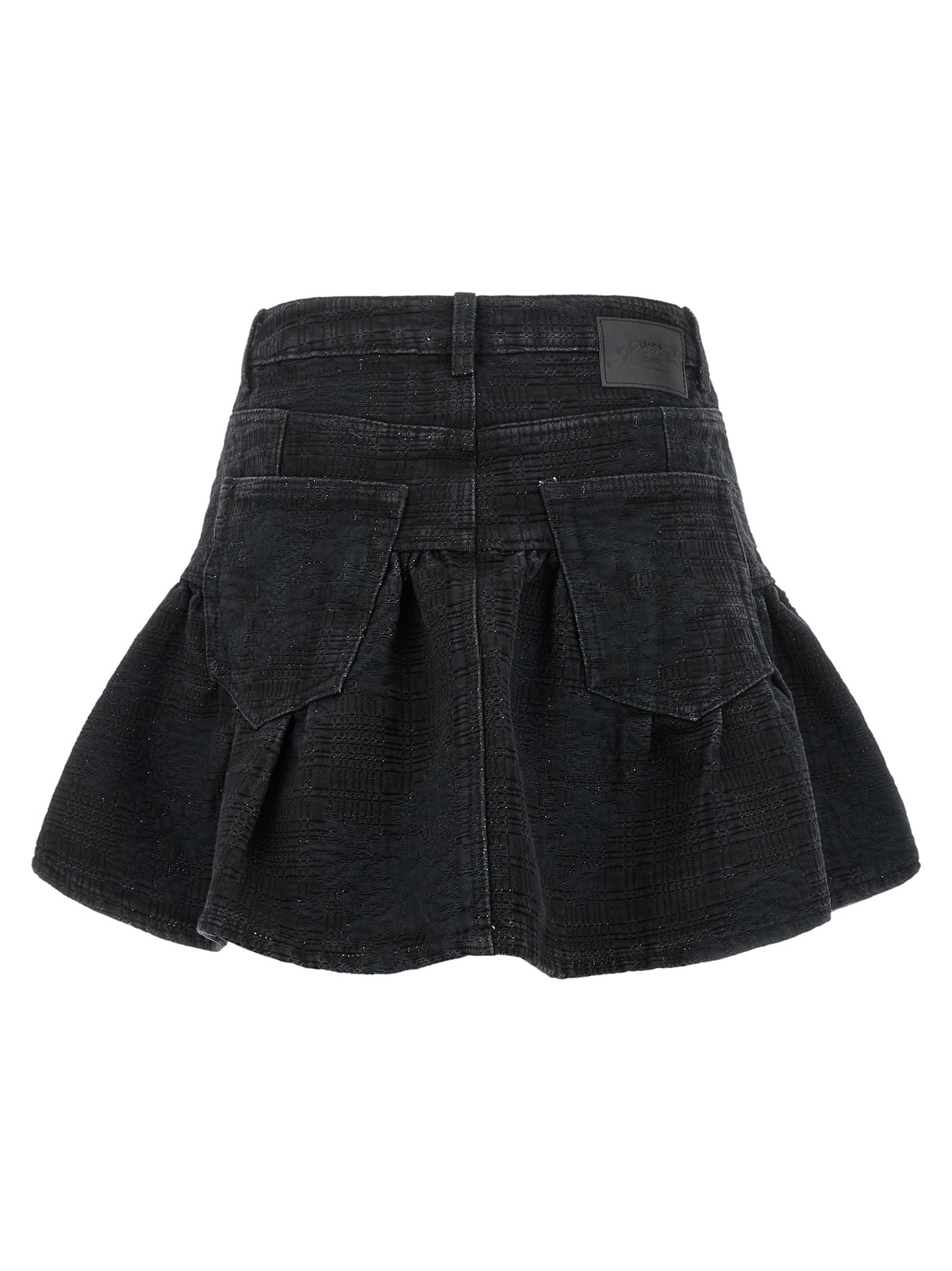 Black Cotton Long Skirt