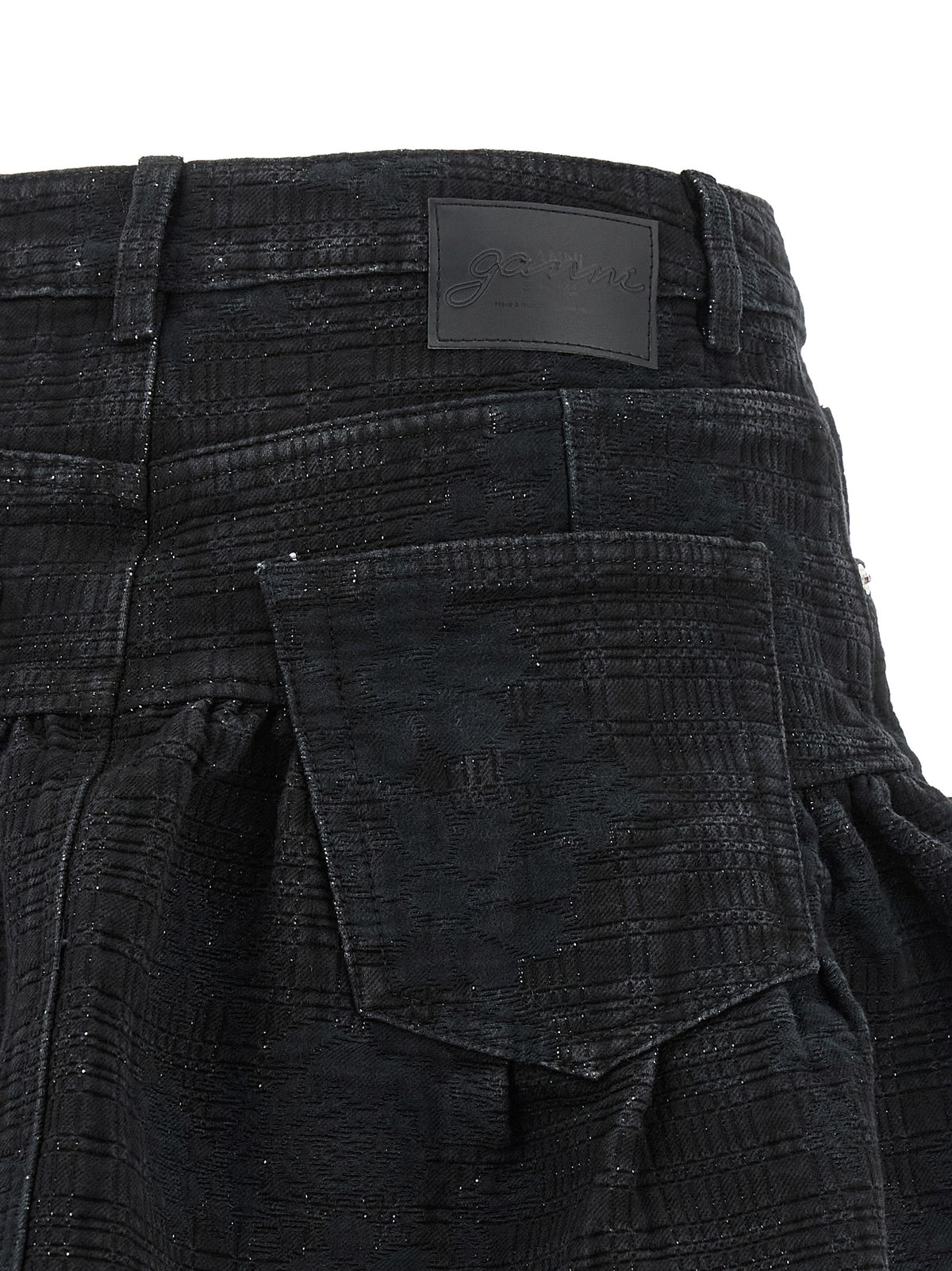 Black Cotton Long Skirt