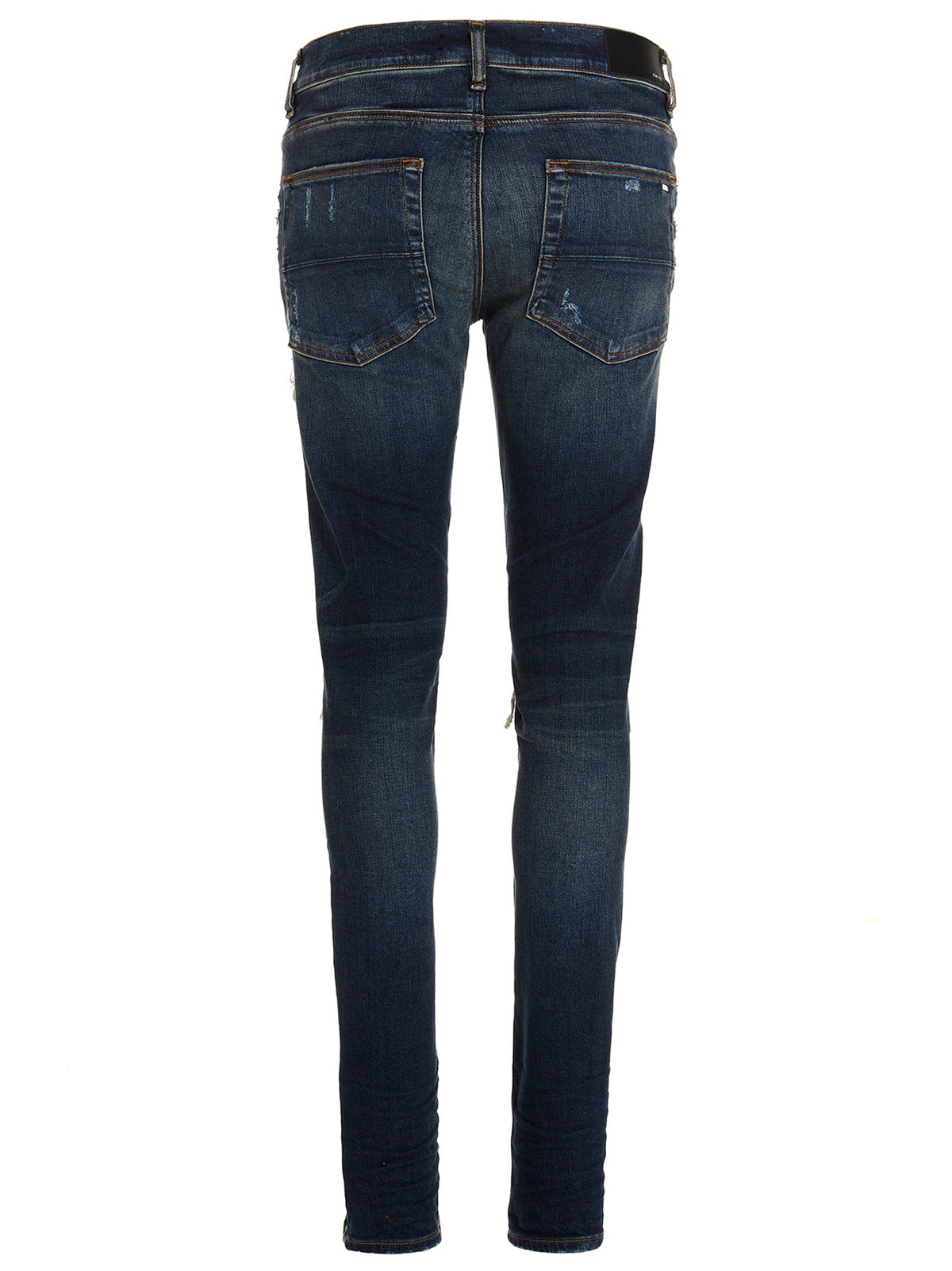 Blue Cotton Skinny Jeans