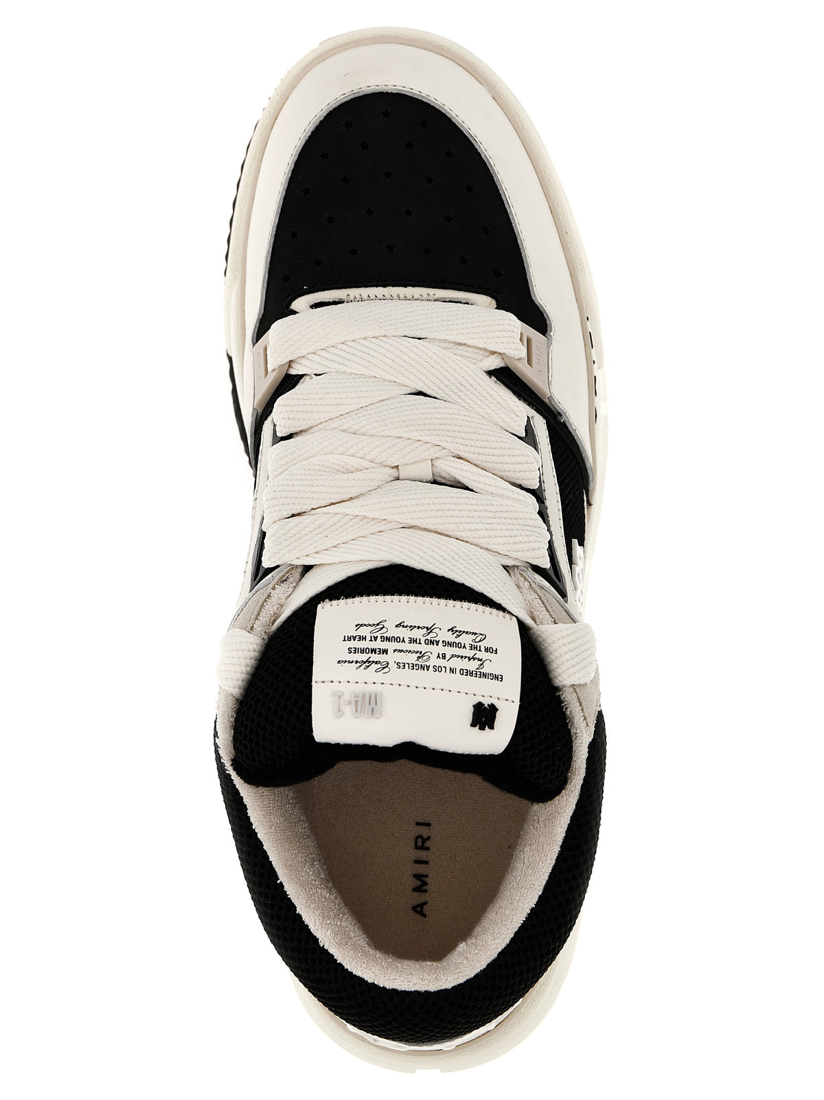 Bicolor Leather Low Top Sneakers