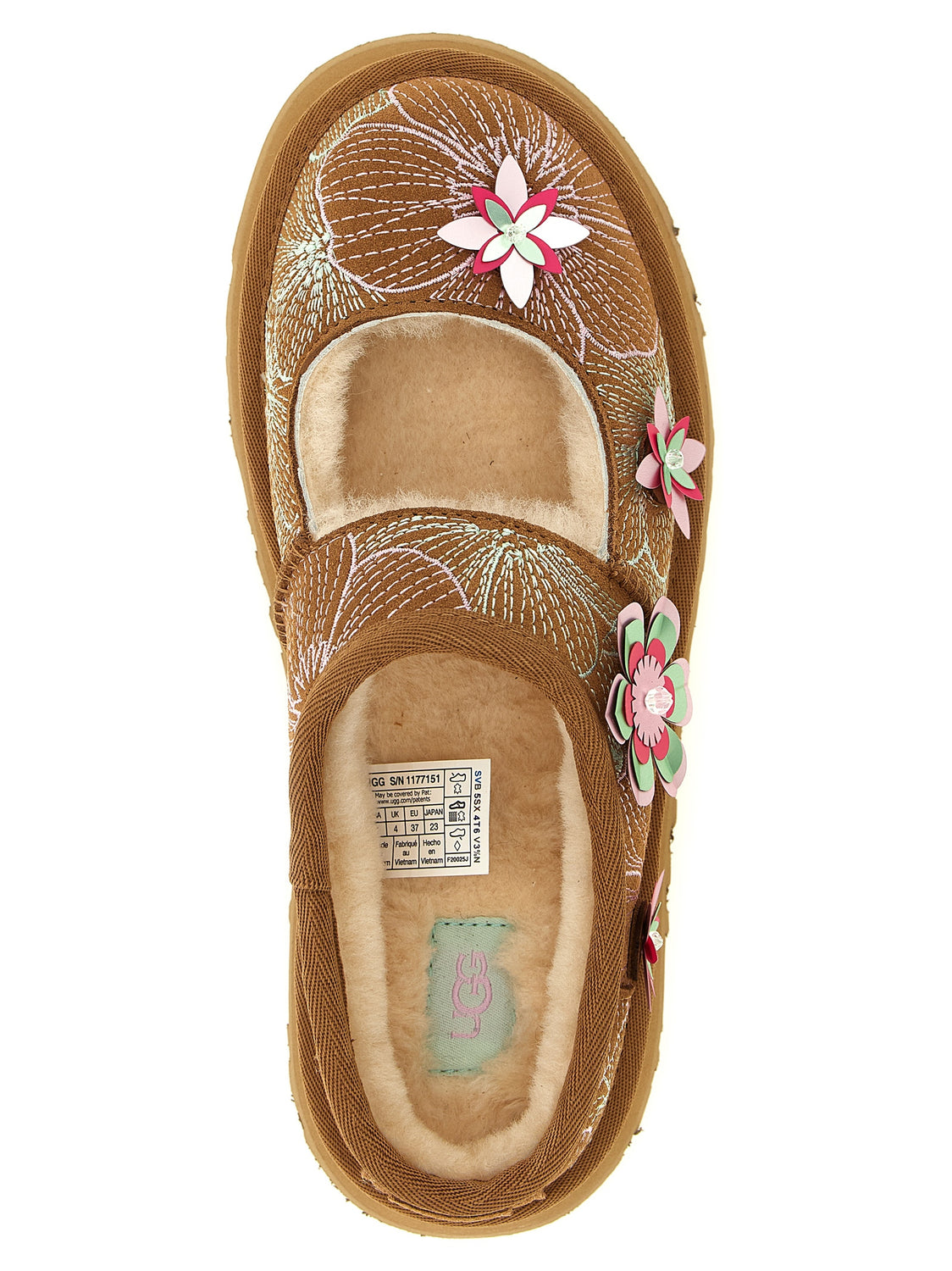 Multicolor Leather Flats