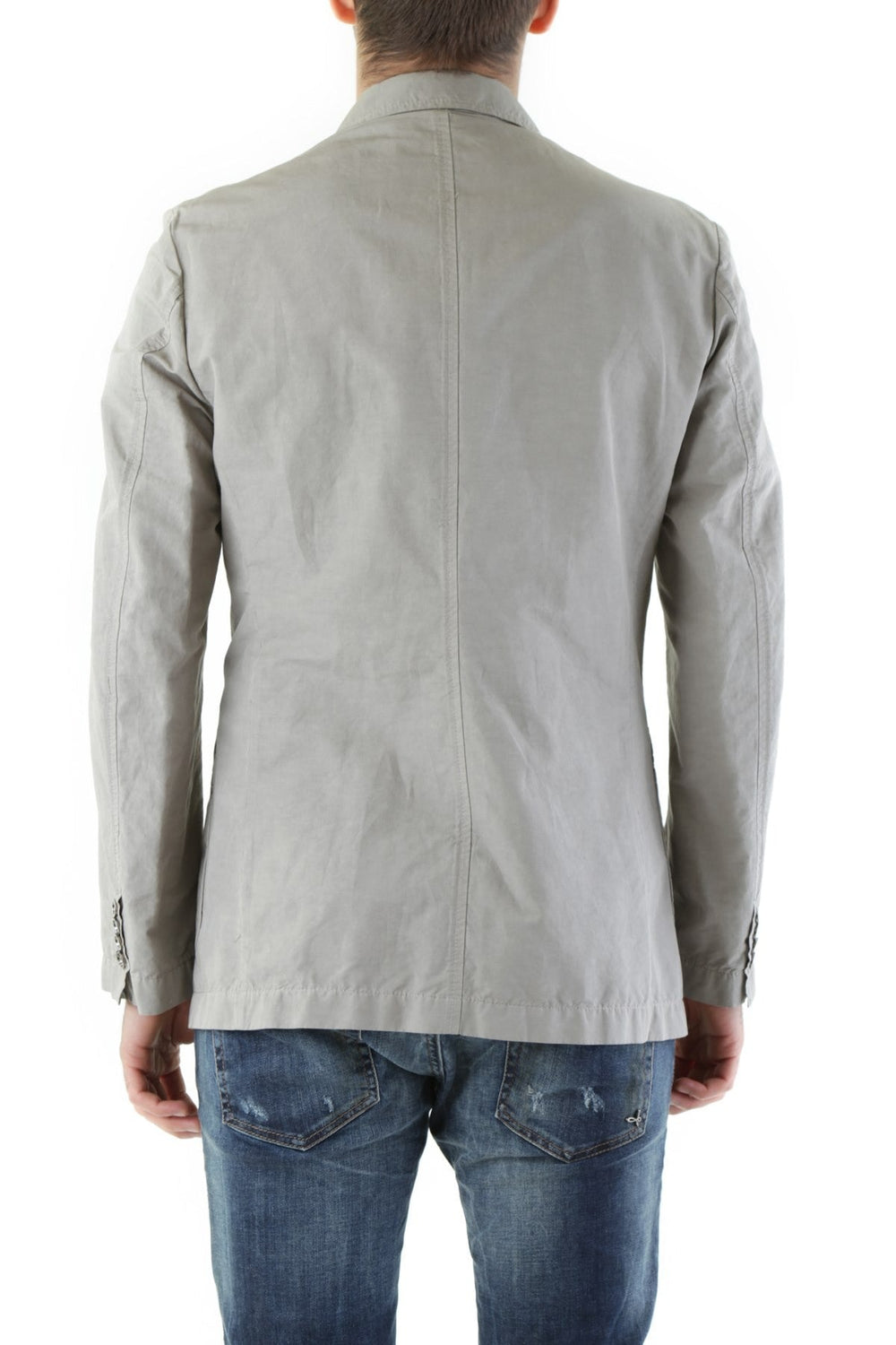 Gray Polyester Blazer