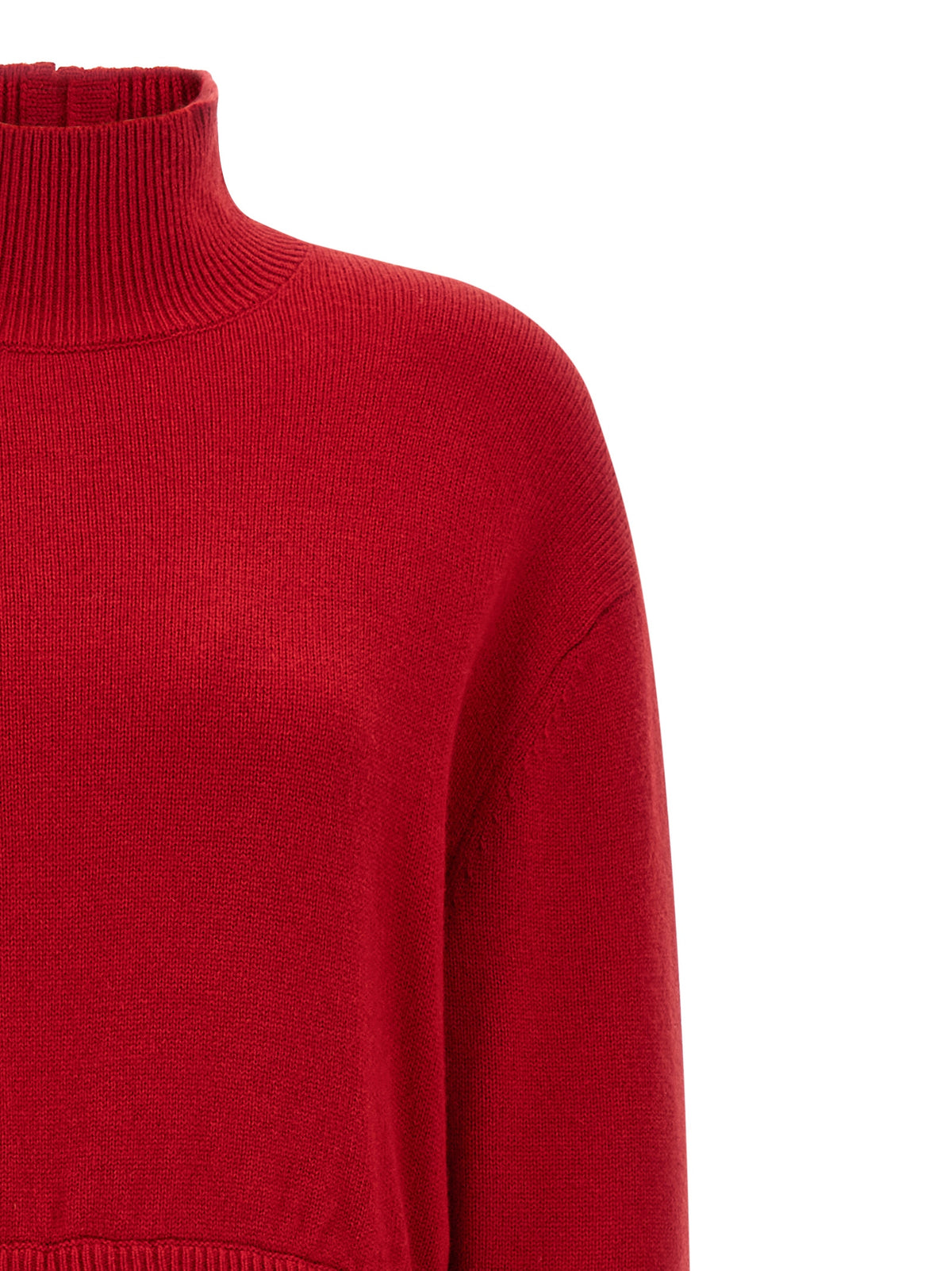 Red Wool Long Dress
