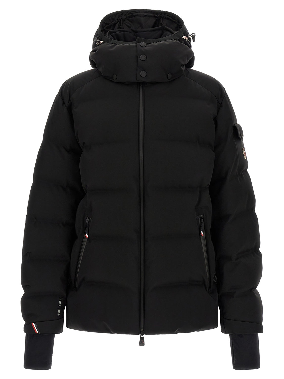 Black Polyamide Full-Length Jacket
