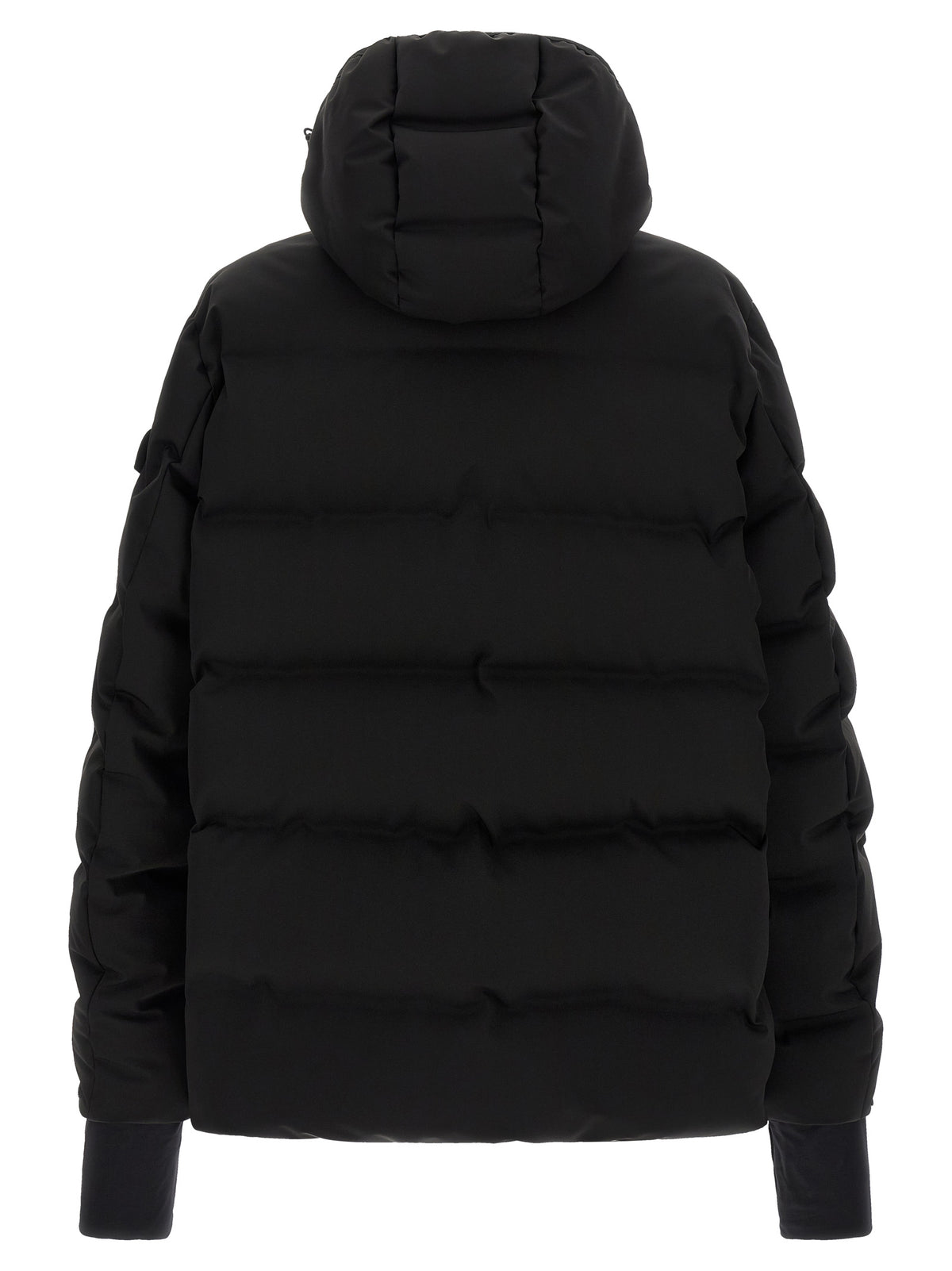 Black Polyamide Full-Length Jacket