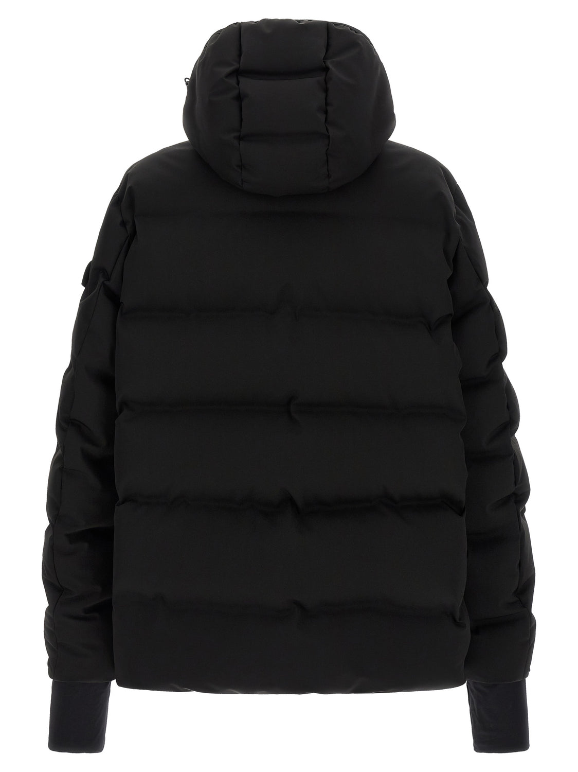 Black Polyamide Full-Length Jacket
