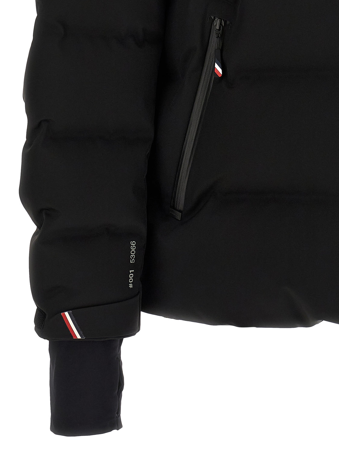 Black Polyamide Full-Length Jacket