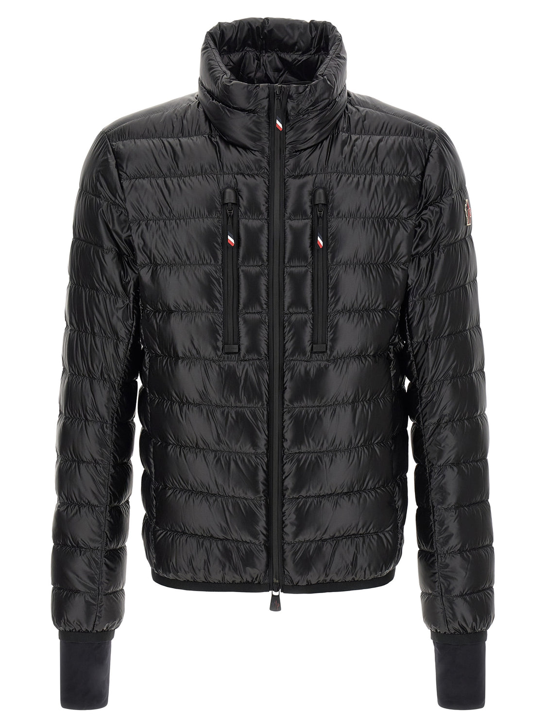 Black Polyester Full-Length Jacket
